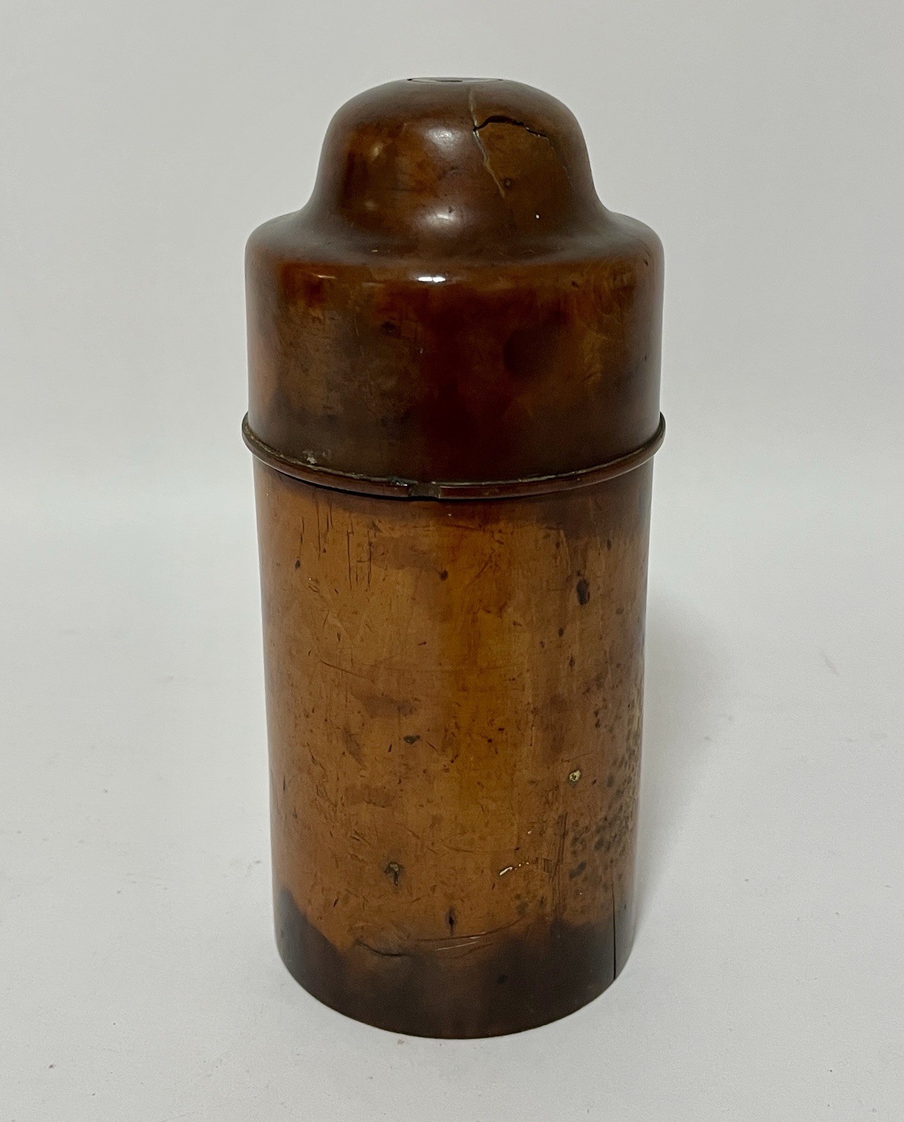 Antique Victorian Apothecary Chemist Turned Wood Sycamore Treen Bottle Holder