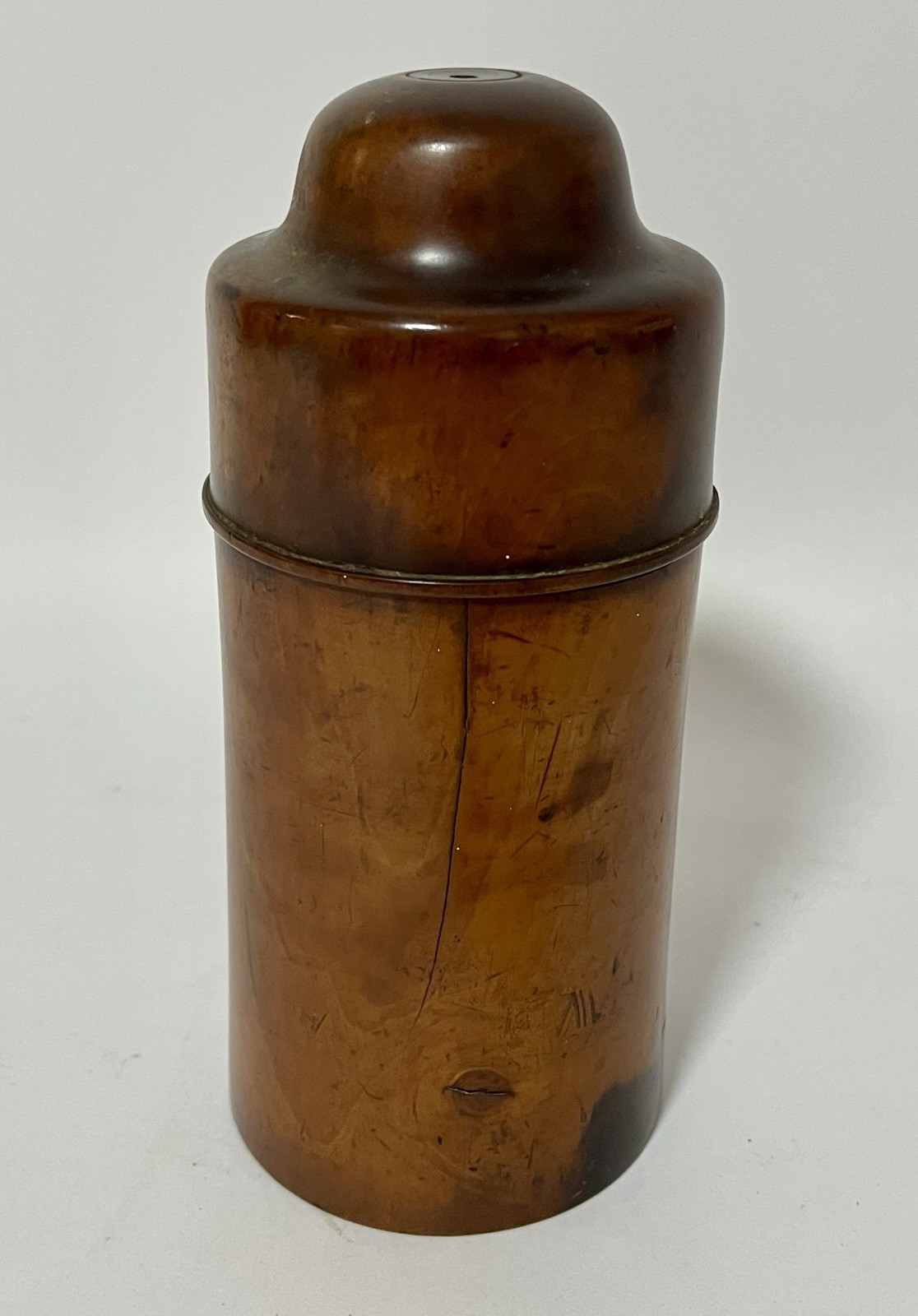 Antique Victorian Apothecary Chemist Turned Wood Sycamore Treen Bottle Holder