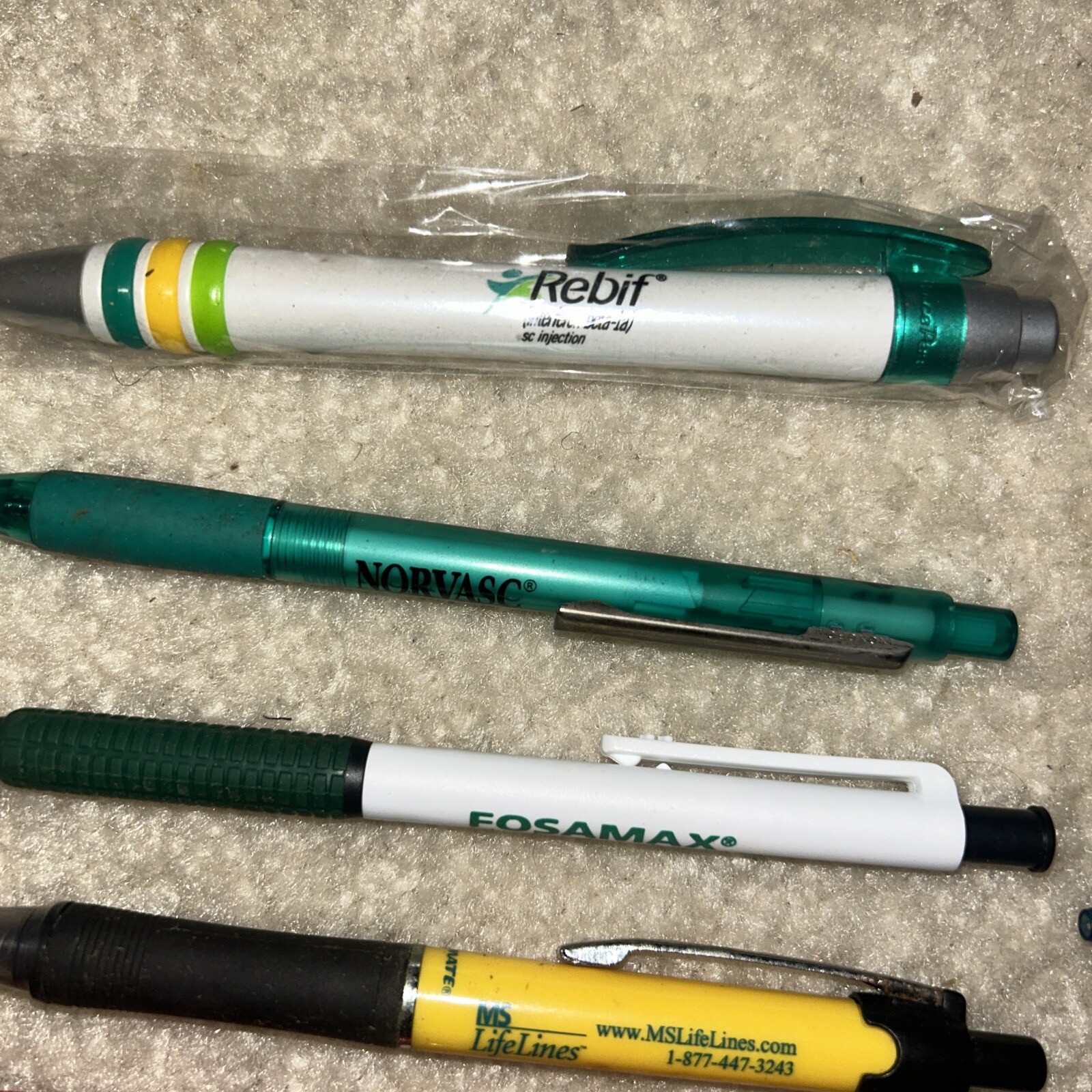 Lot of 18 Pharmaceutical drug rep pens. Viagra. Norvasc. Lipitor. Zocor. Pfizer