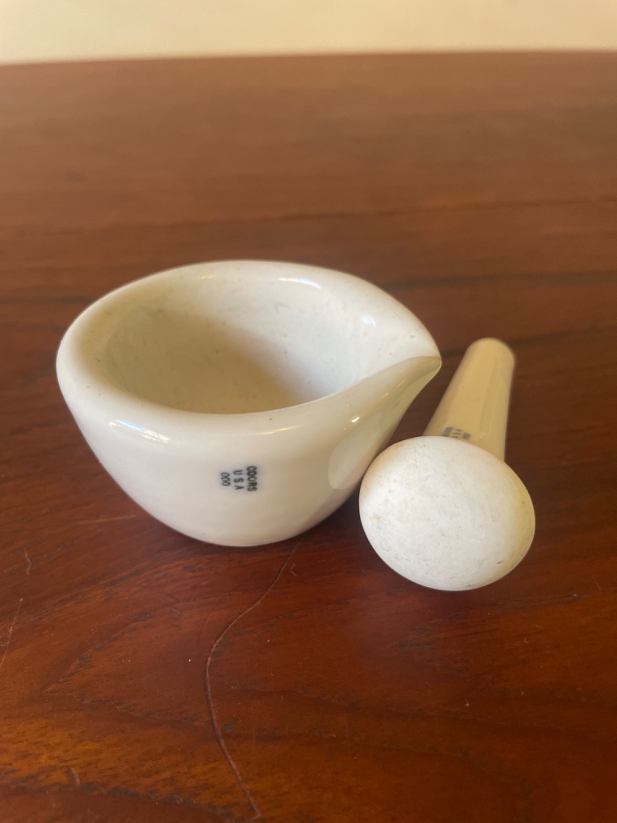 Vintage Coors USA Laboratory Mortar & Pestle – Size 000 – Apothecary /Chemist