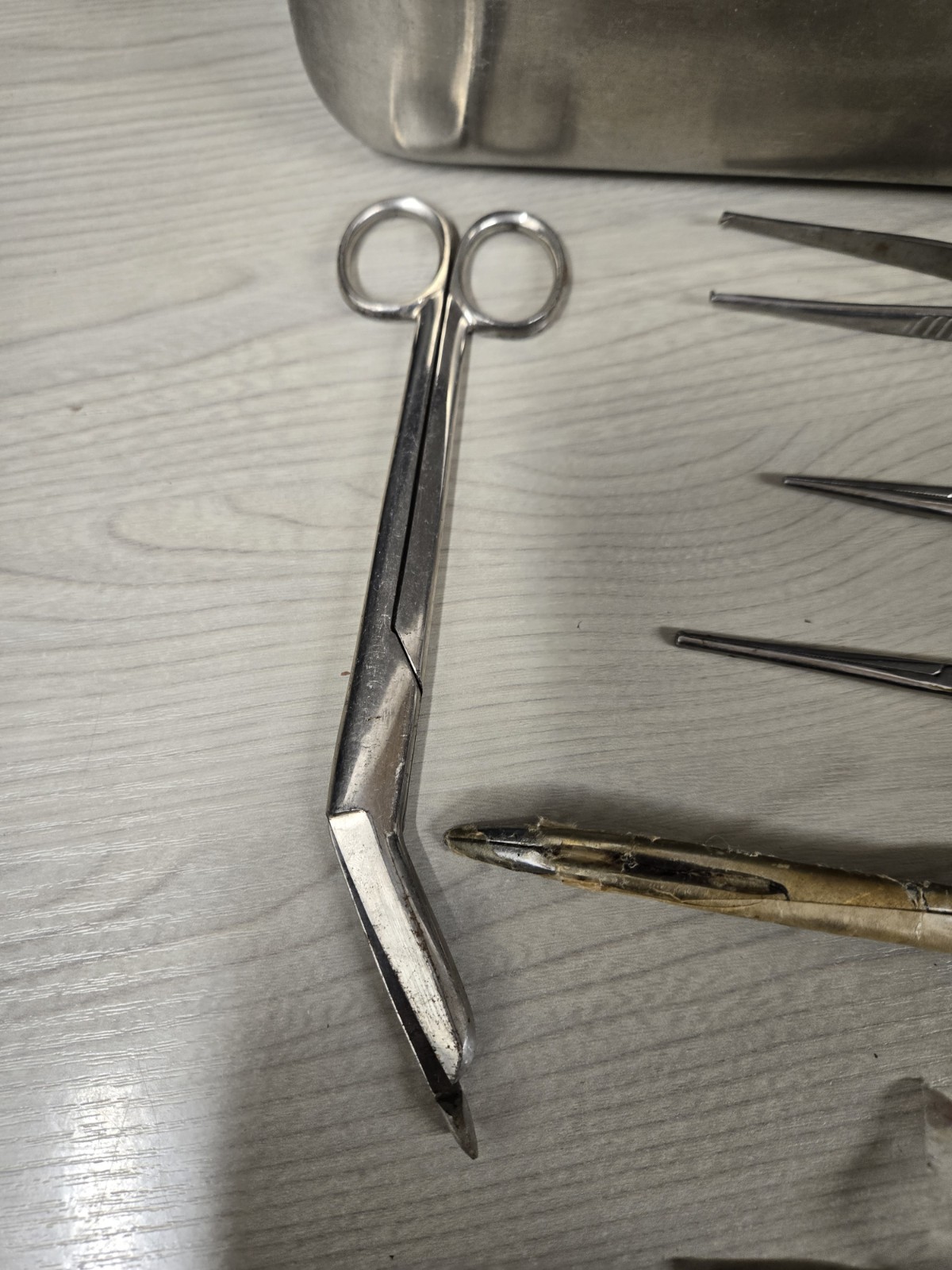 Vintage USSR Surgical Instruments Set w/ Sterilization Tray Soviet Medical Tool