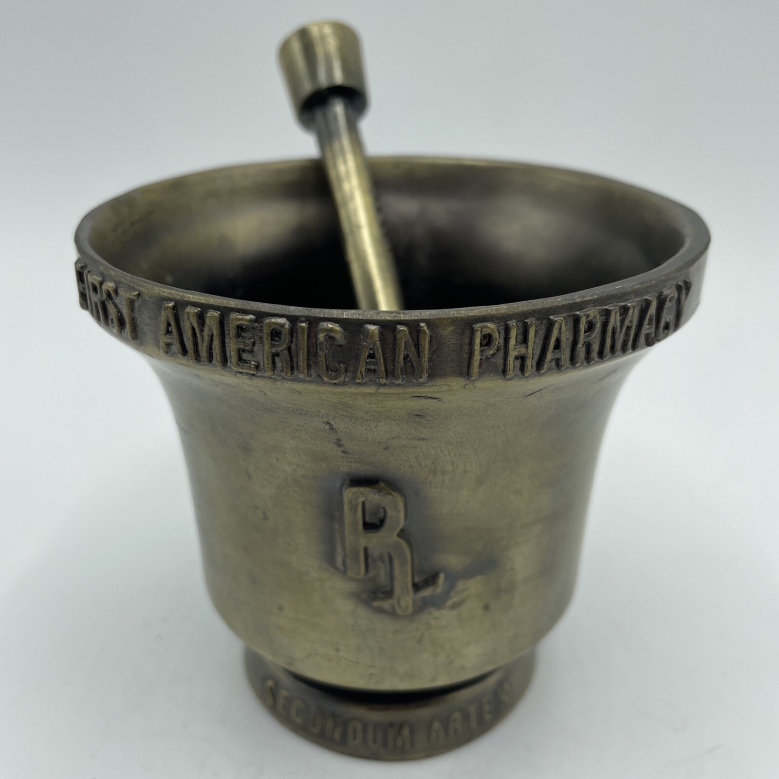 VTG Mortar & Pestle Lot of 5 Decorative Brass Apothecary Pharmacy Pill Grinder