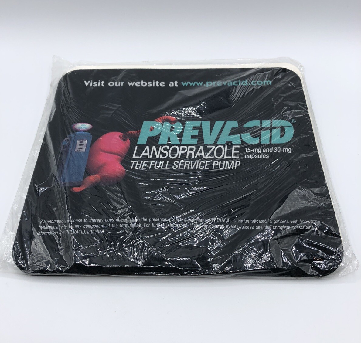 Prevacid Mousepad Promotional Advertising Drug Rep Promo VTG Y2K HTF New Sealed!