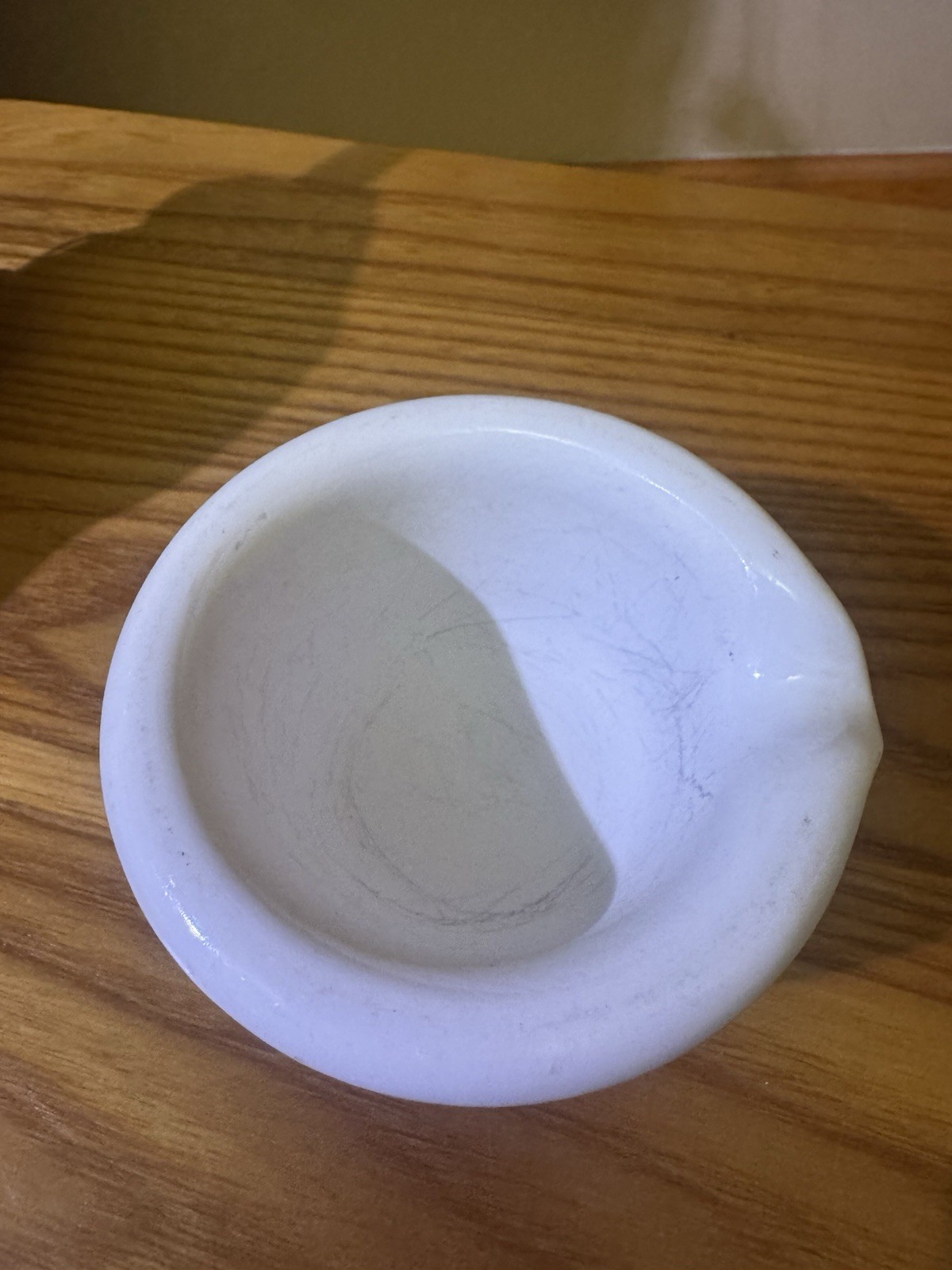 Vintage Coors USA 522-000 Heavy White Porcelain Lab Mortar and Pestle