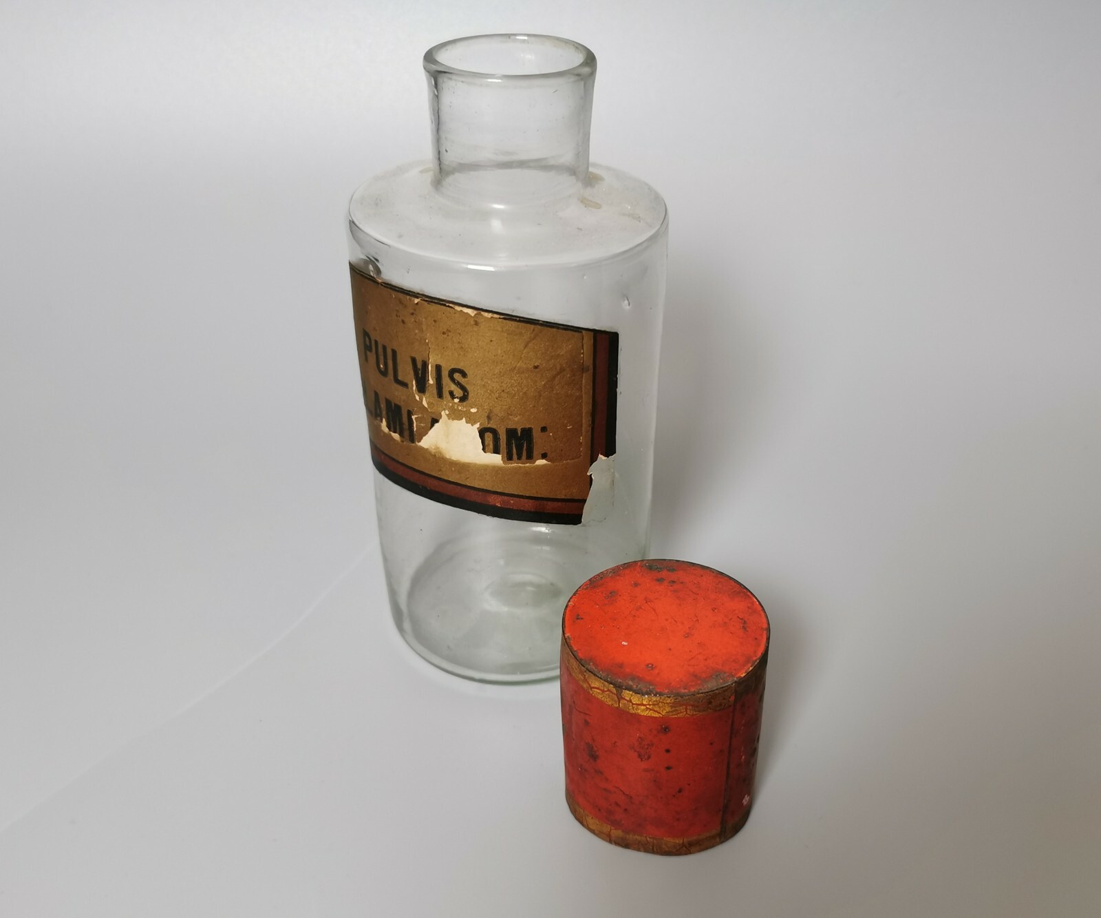 Antique Victorian apothecary bottle, large chemists bottle