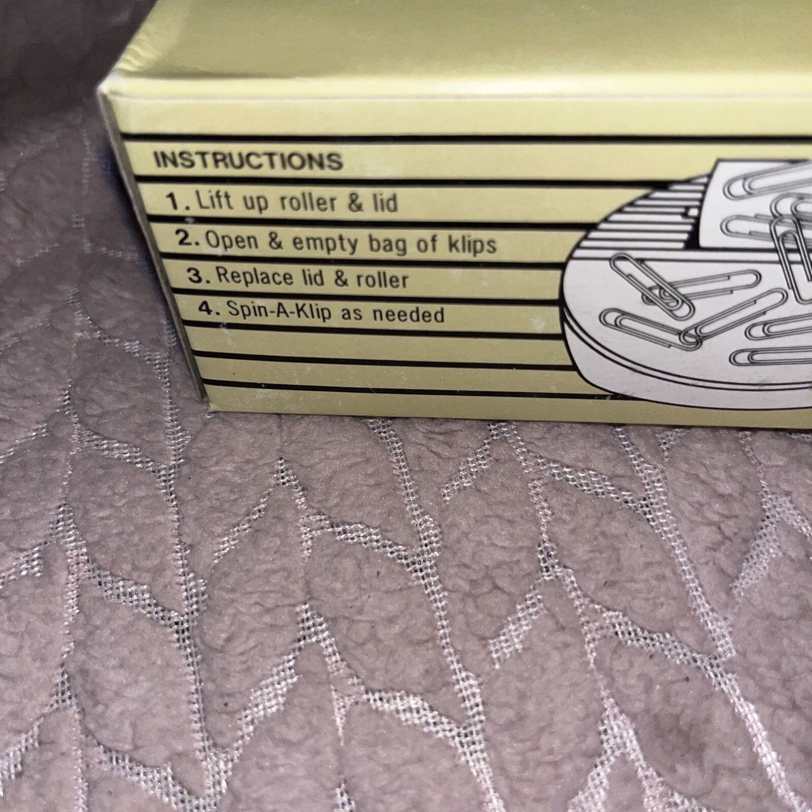Motrin Pharmaceutical Sales Rep PROMOTIONAL PAPER CLIP DISPENSER SPIN’A’KLIP