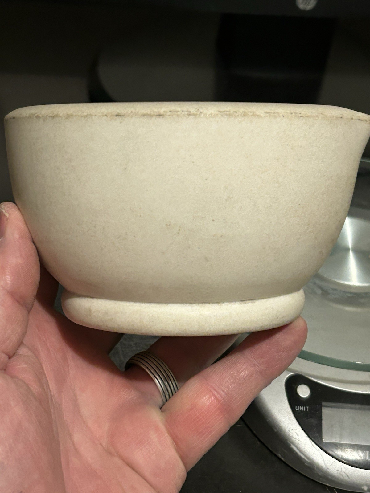 VINTAGE T. M. & S. THOMAS MADDOCK SONS ACID PROOF MORTAR BOWL No. 1 APOTHECARY