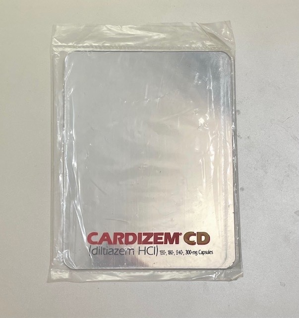 New CARDIZEM Ad Drug Pharmaceutical Rep MAGNETIC Locker Fridge MIRROR NIP RARE