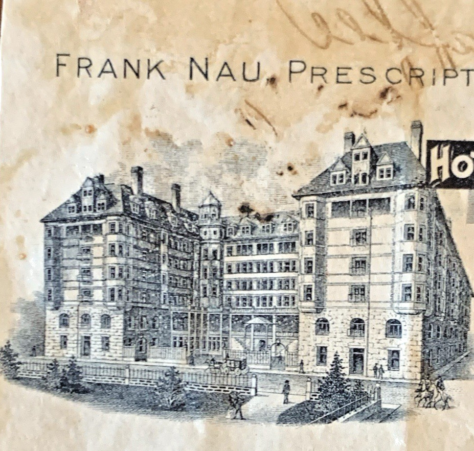 RARE PRESCRIPTION~NAU’S HOTEL PORTLAND PHARMACY~1st 24 HOUR DRUGSTORE IN U.S.