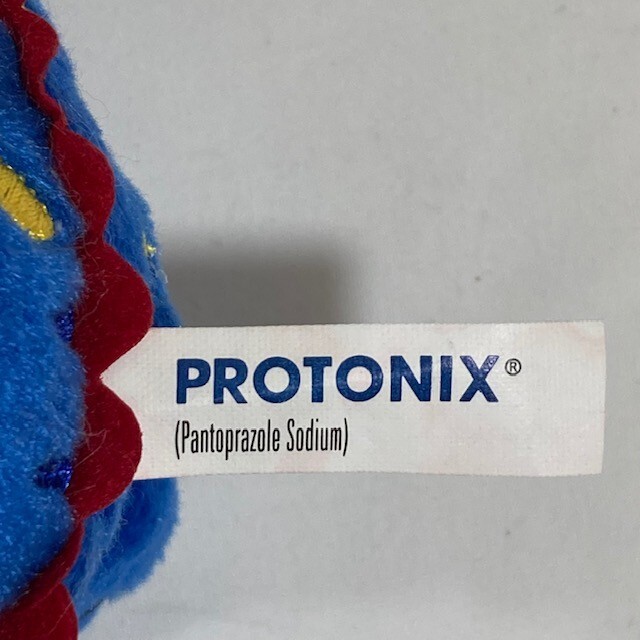 Protonix Advertising Blue Dragon Lizard Plush Stuffed Animal Toy 6″