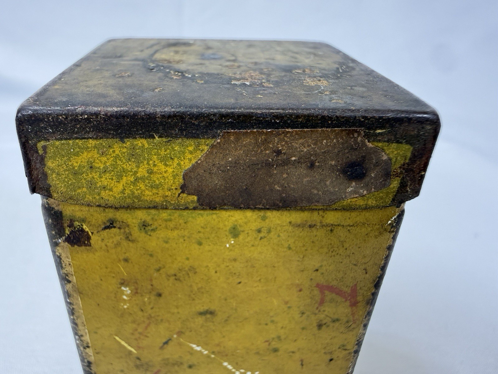 Early To Mid 1900s Vintage Pharmacy Prescription Druggist Tin. Toledo, OH