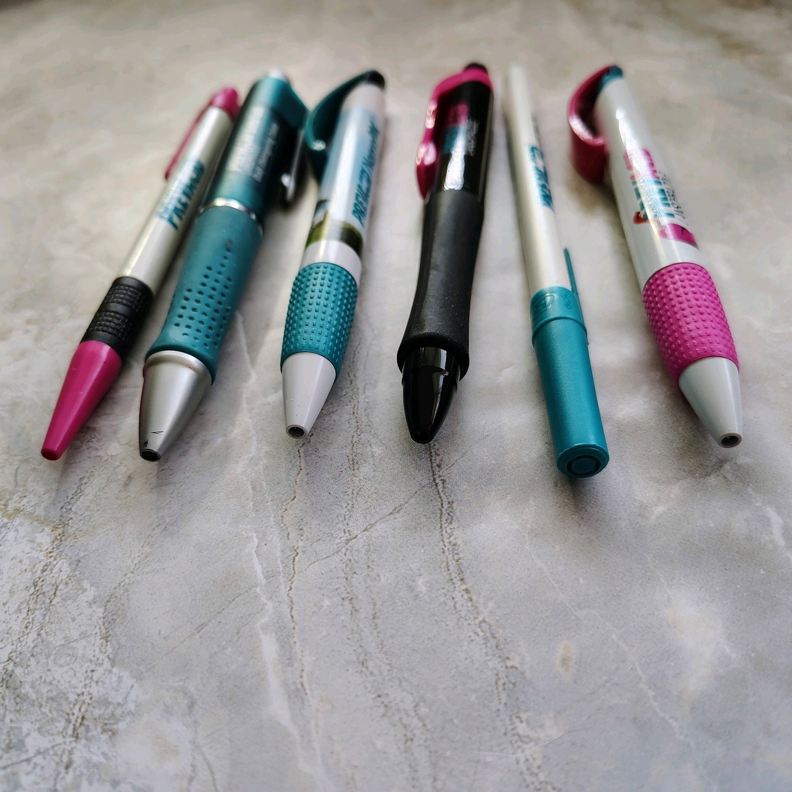 LOT of 6 PREVACID Drug Rep Advertising Pen Pharmaceuticals Collectible Pharma
