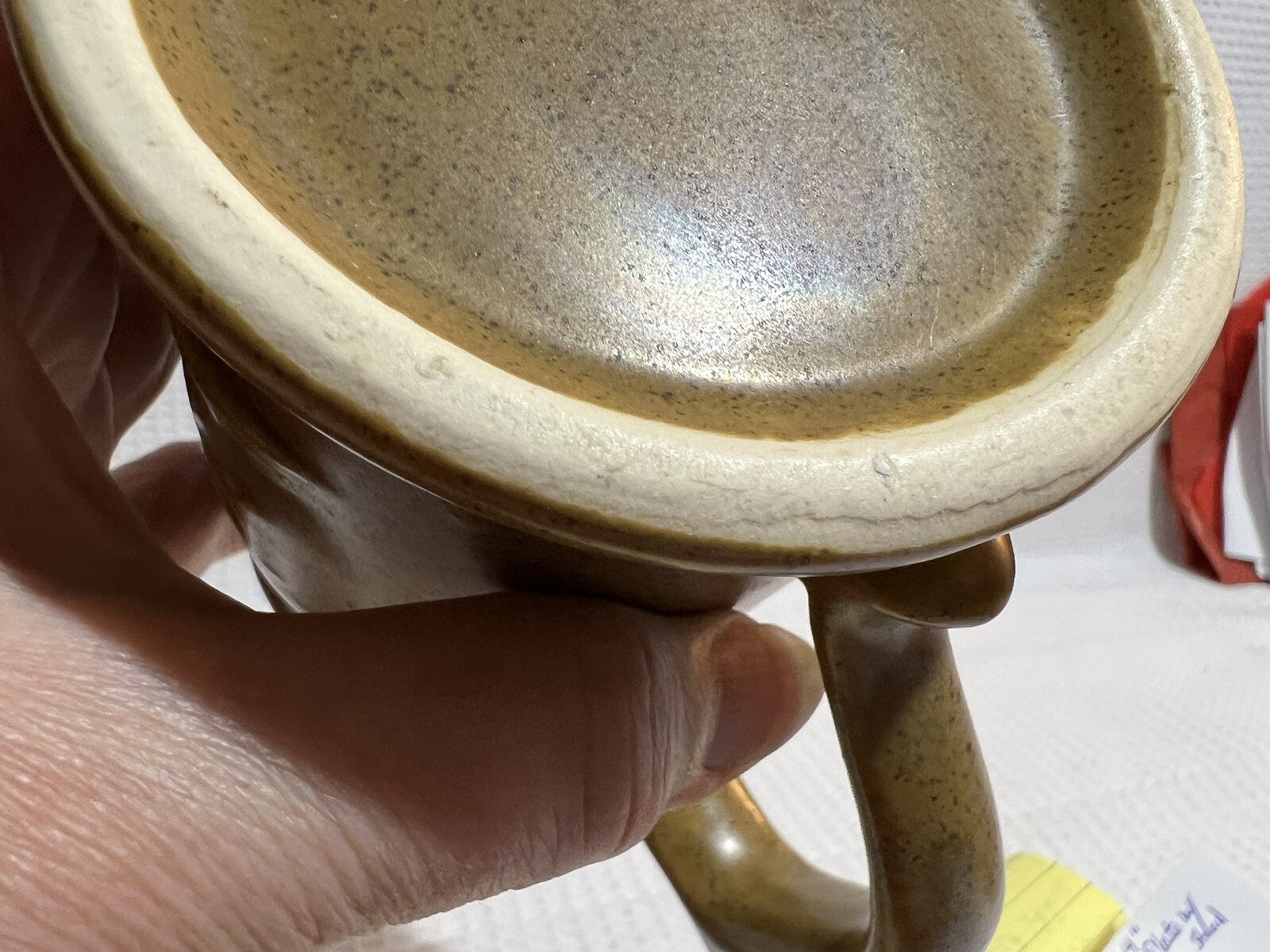 “PHARMACIST” Brown Speckled/Embossed Scales & Rx Mortar&Pestle-Col. Tankard/Mug