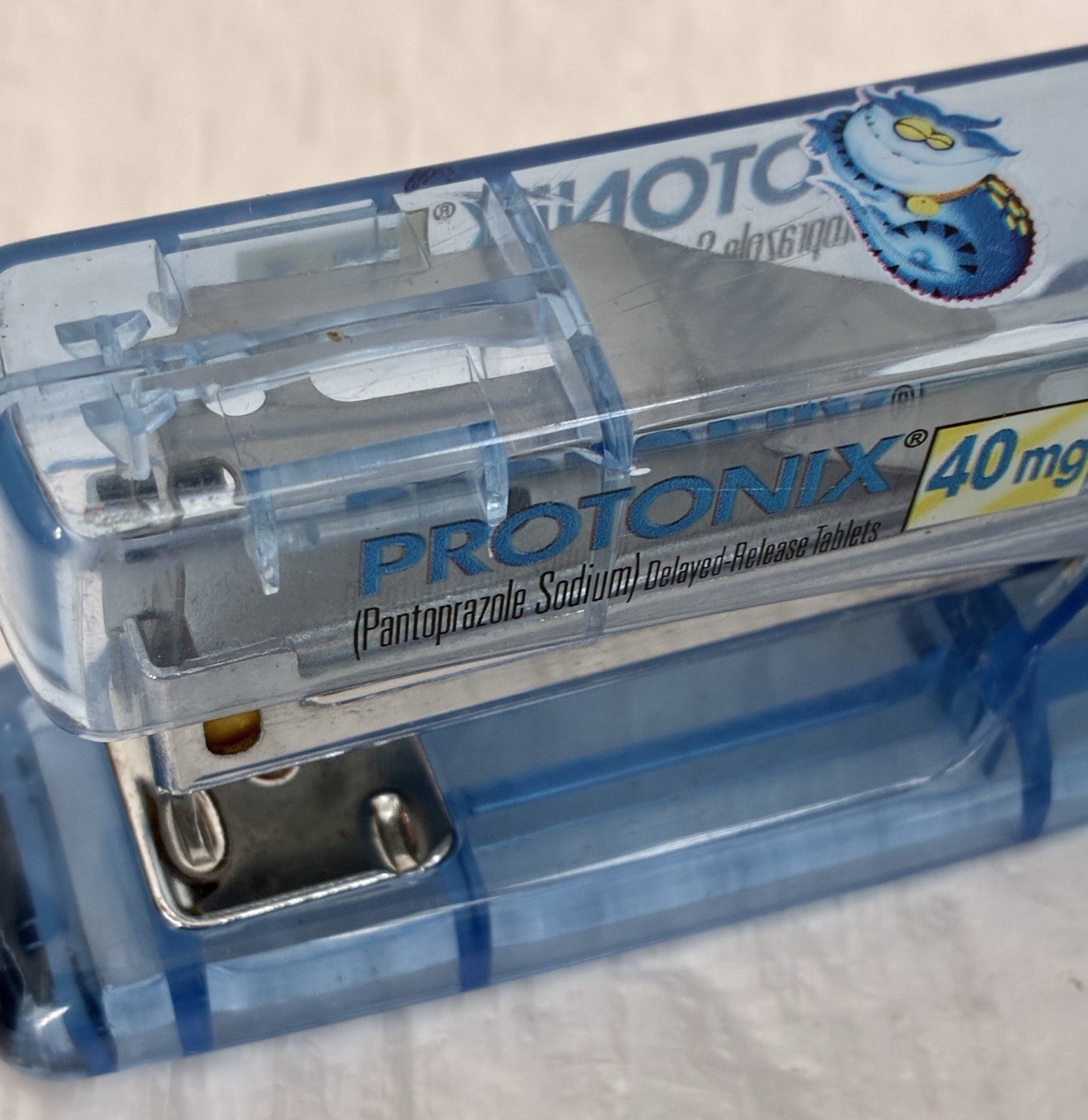 Protonix I.V. STAPLER Drug Rep Pharmaceutical Promo Advertising Gerdie Monster