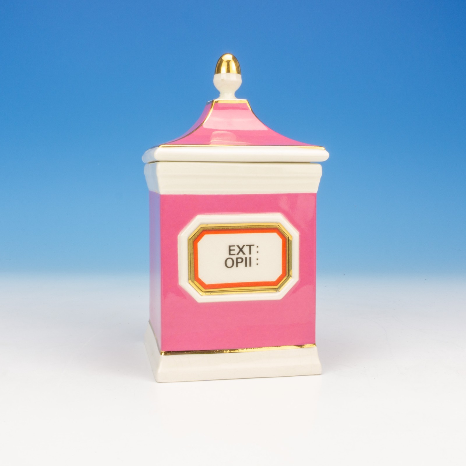 Gladstone Pottery – Ext:Opii: – Apothecary Chemist Jar – Made For Chalsyn
