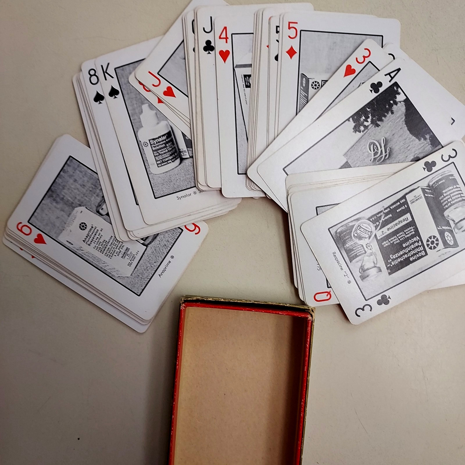 Vintage Rare Pharmaceutical Drug Rep Diamond Laboratories Deck Playing Cards