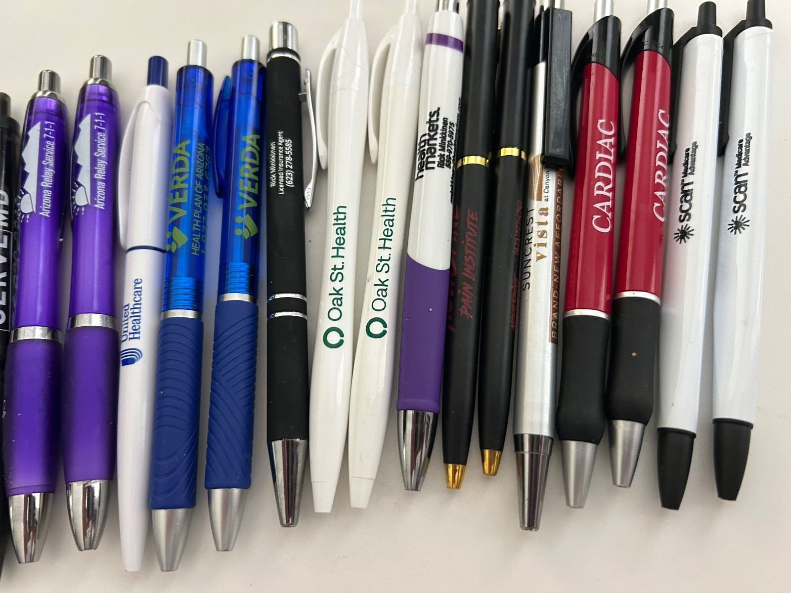 31 Lot Promo PENS Healthcare,Medical Service, Aging,Senior Living,Funeral,Health