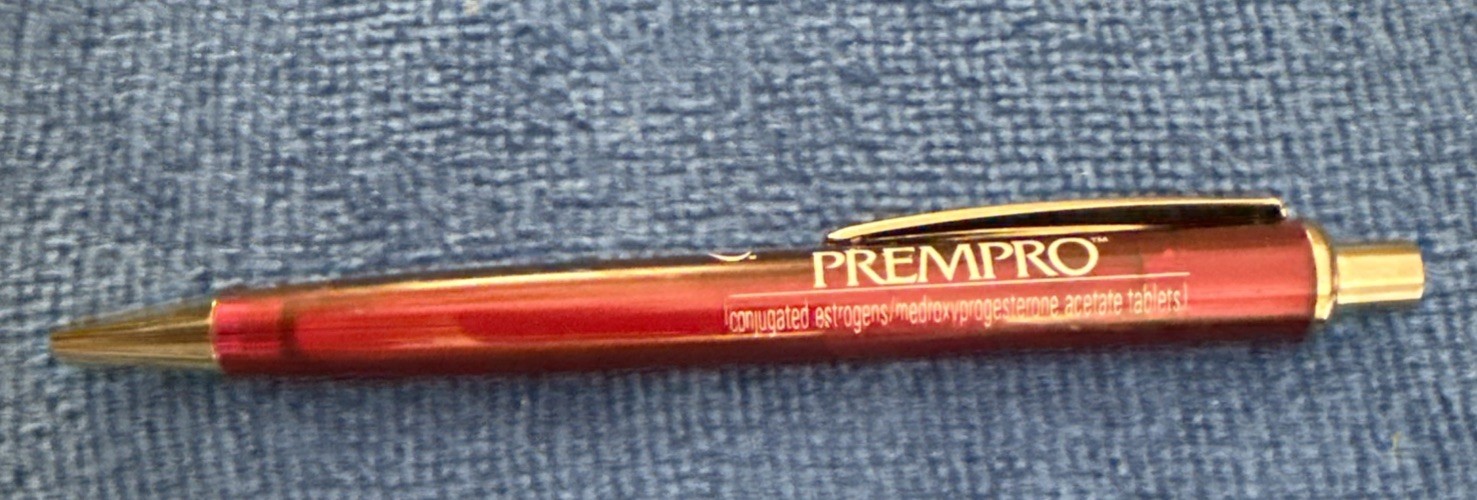 PREMARIN Medical Drug Rep Pharmaceutical Advertising Click Pen P2
