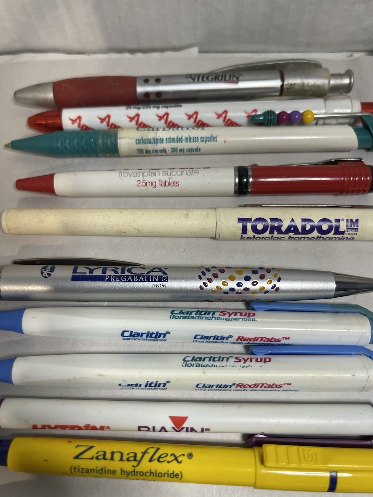 Vintage Pharmaceutical Drug Rep Advertising Pen Lot 50+ Pens & Pencils
