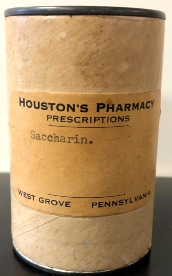 Vintage SACCHARIN SODIUM CONTAINER – Houston’s Pharmacy Prescriptions
