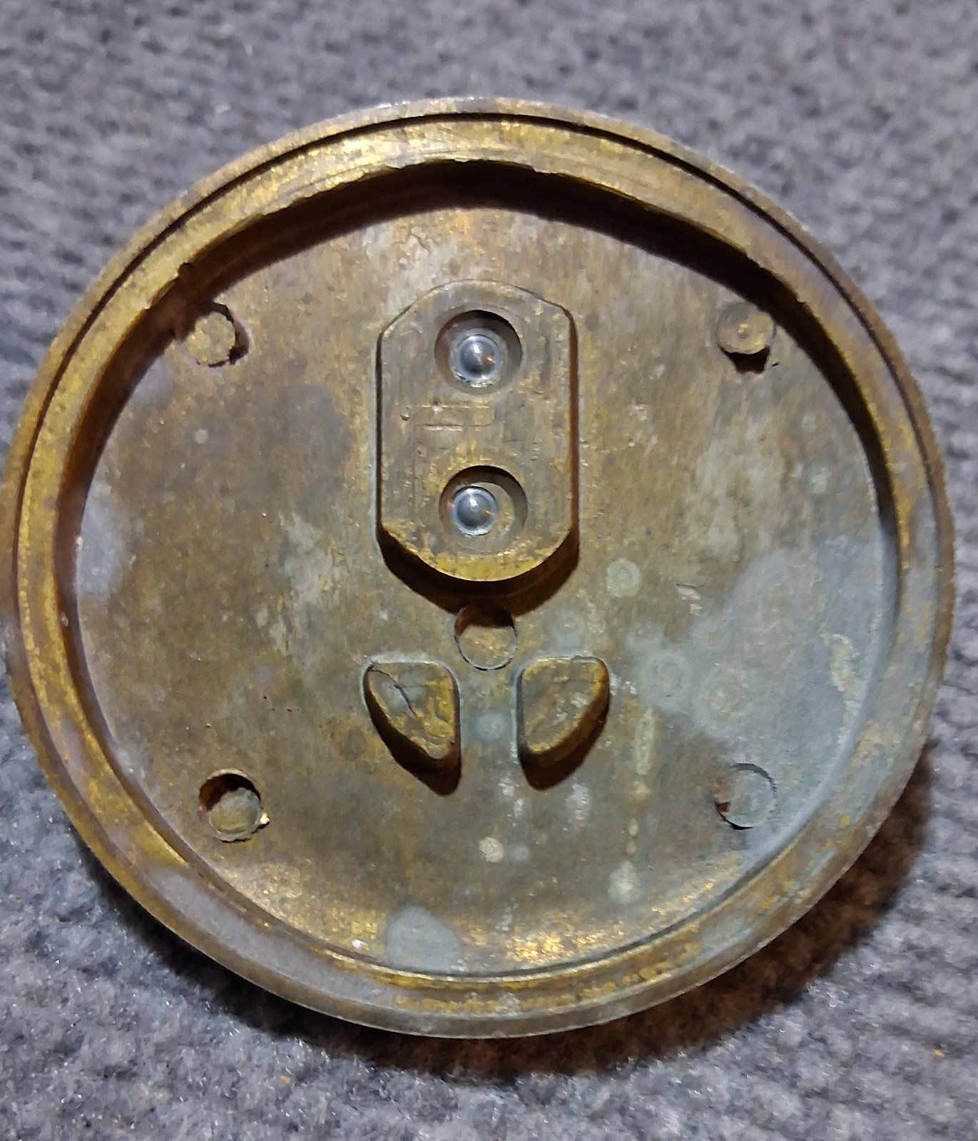 Vintage Upjohn Sundial 1980’s Pharmaceutical Rep Doctor Advertising Brass 3″Cast