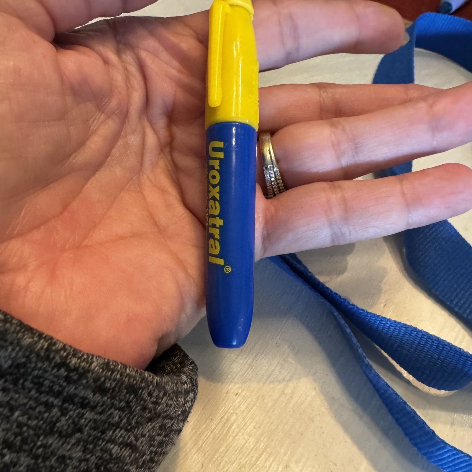 UROXATRAL ALFUZOSIN PHARMACEUTICAL DRUP REP PROMO Marker On Lanyard Sharpie