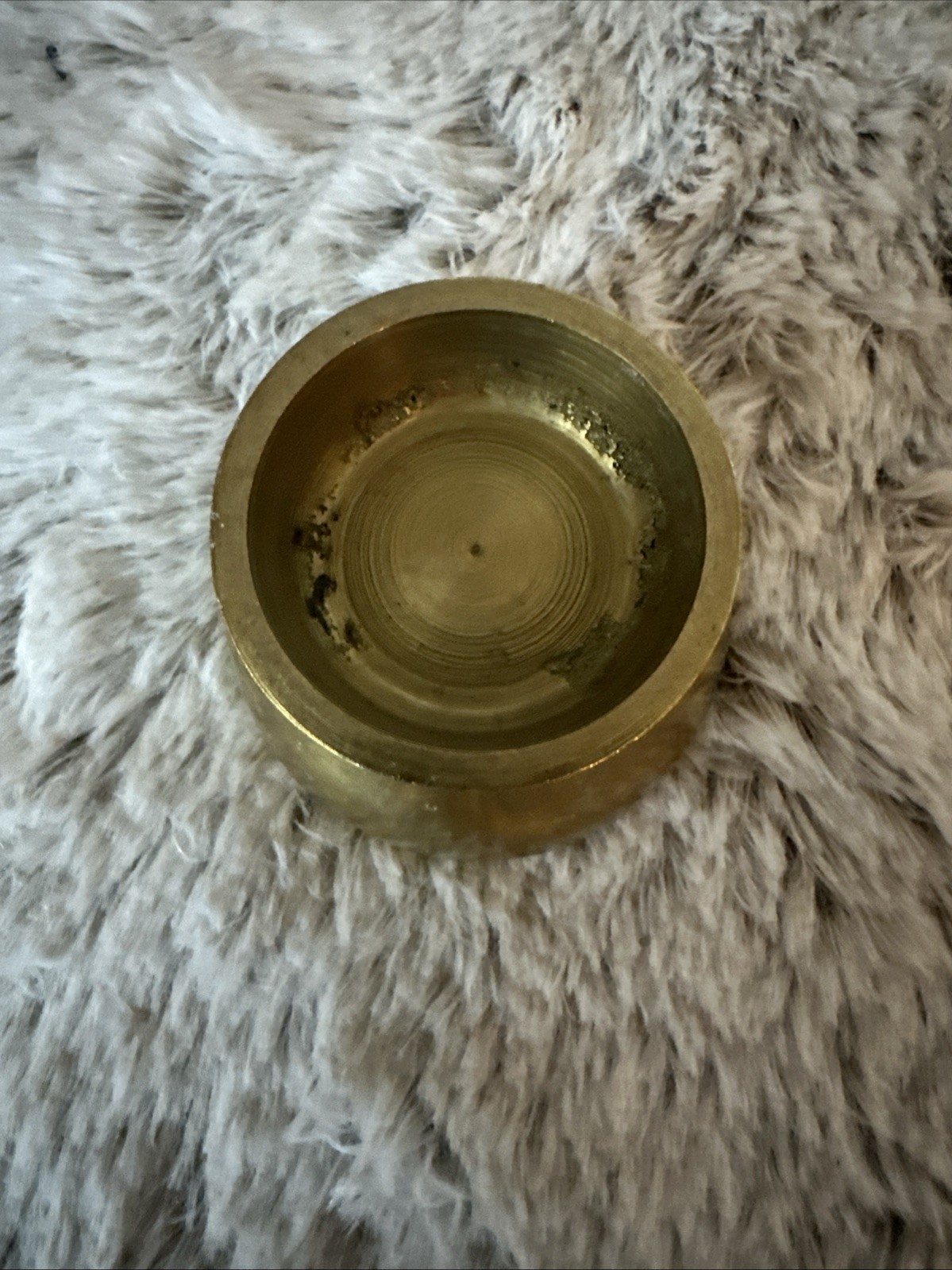 Vintage Solid Brass Small Mortar and Pestle Spice/Herb Grinder Resonant sound