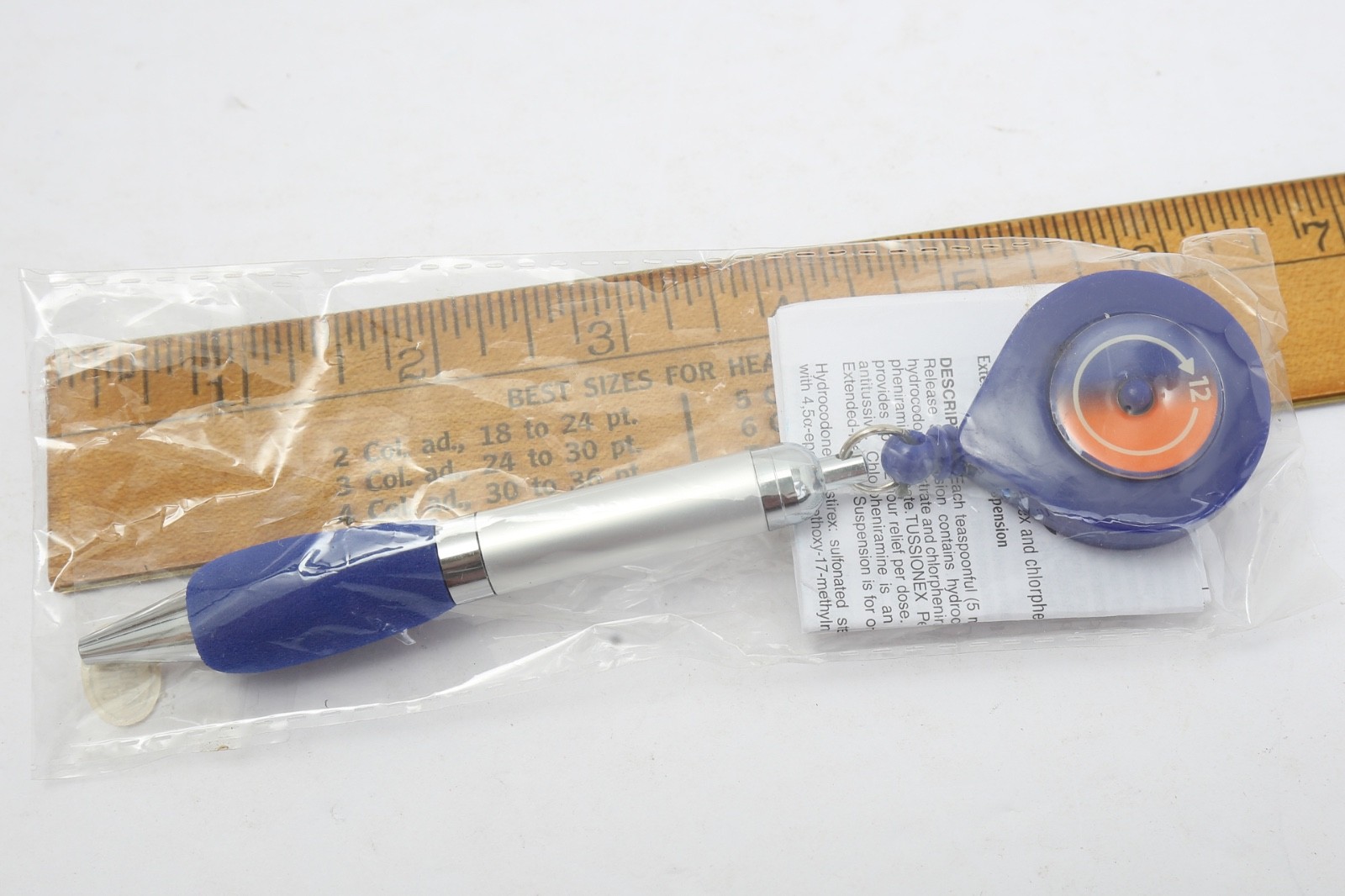 Tussionex Pennkinetic Pharma Promo Retractable Pen Hydrocodone Chlorpheniramine