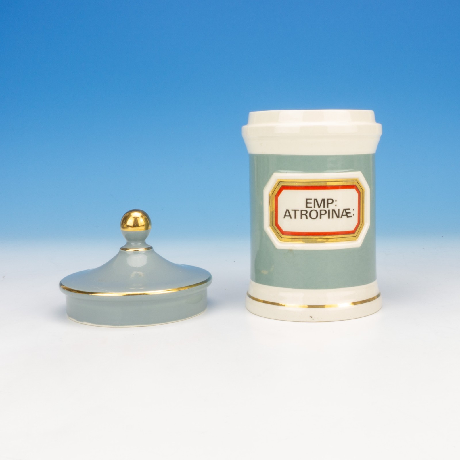 Gladstone Pottery – Emp:Atropinae: – Apothecary Chemist Jar – Made For Chalsyn