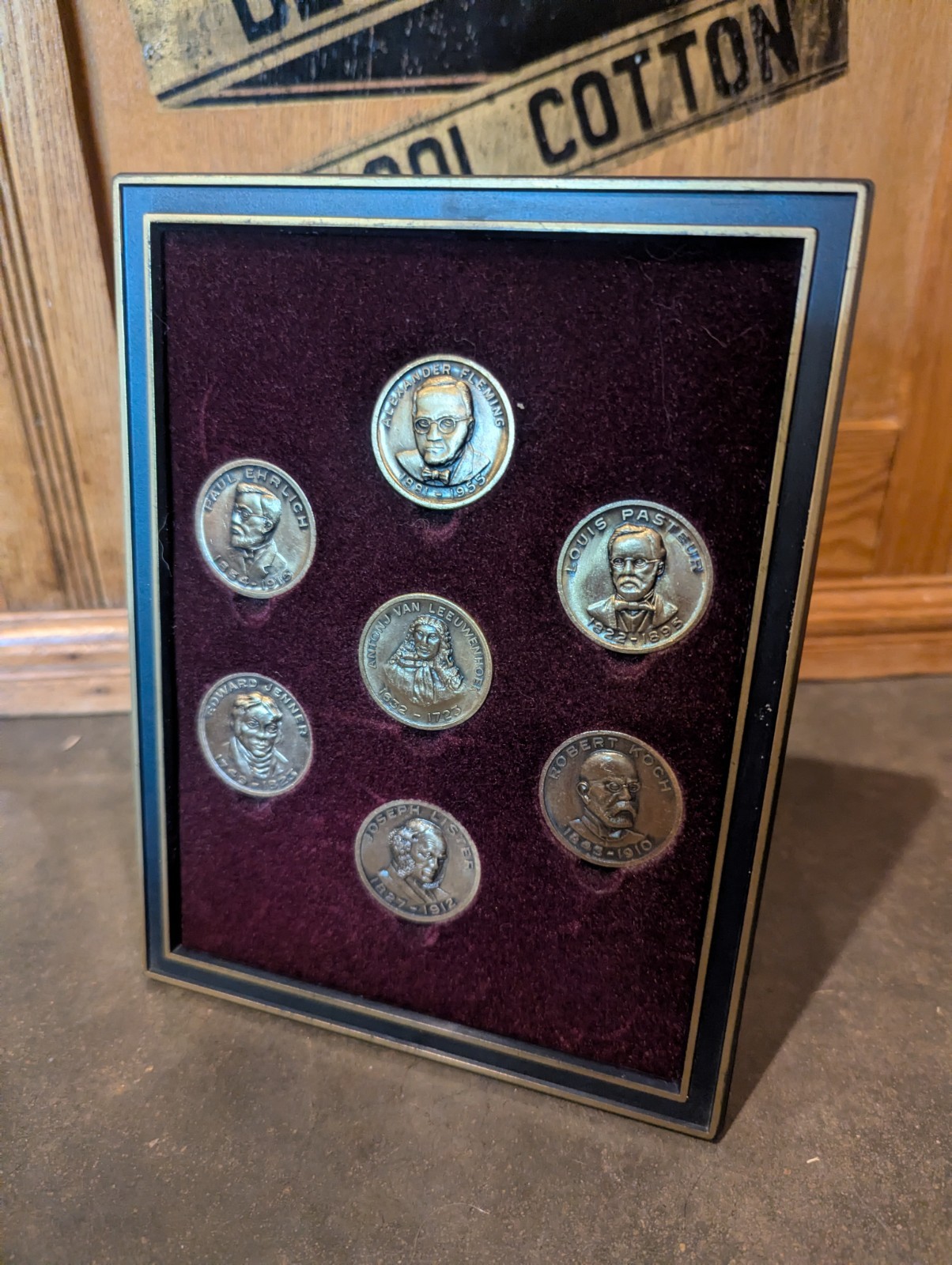 RARE Eli Lilly & Co Coins PIONEERS IN THE FIGHT AGAINST INFECTIOUS DISEASE FRAME