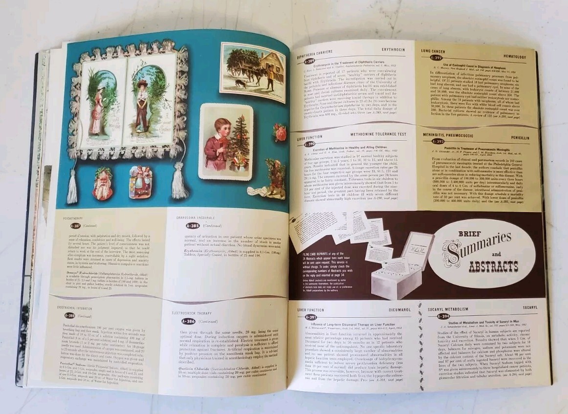 Vintage 1953 Abbott Laboratories Christmas What’s New Booklet