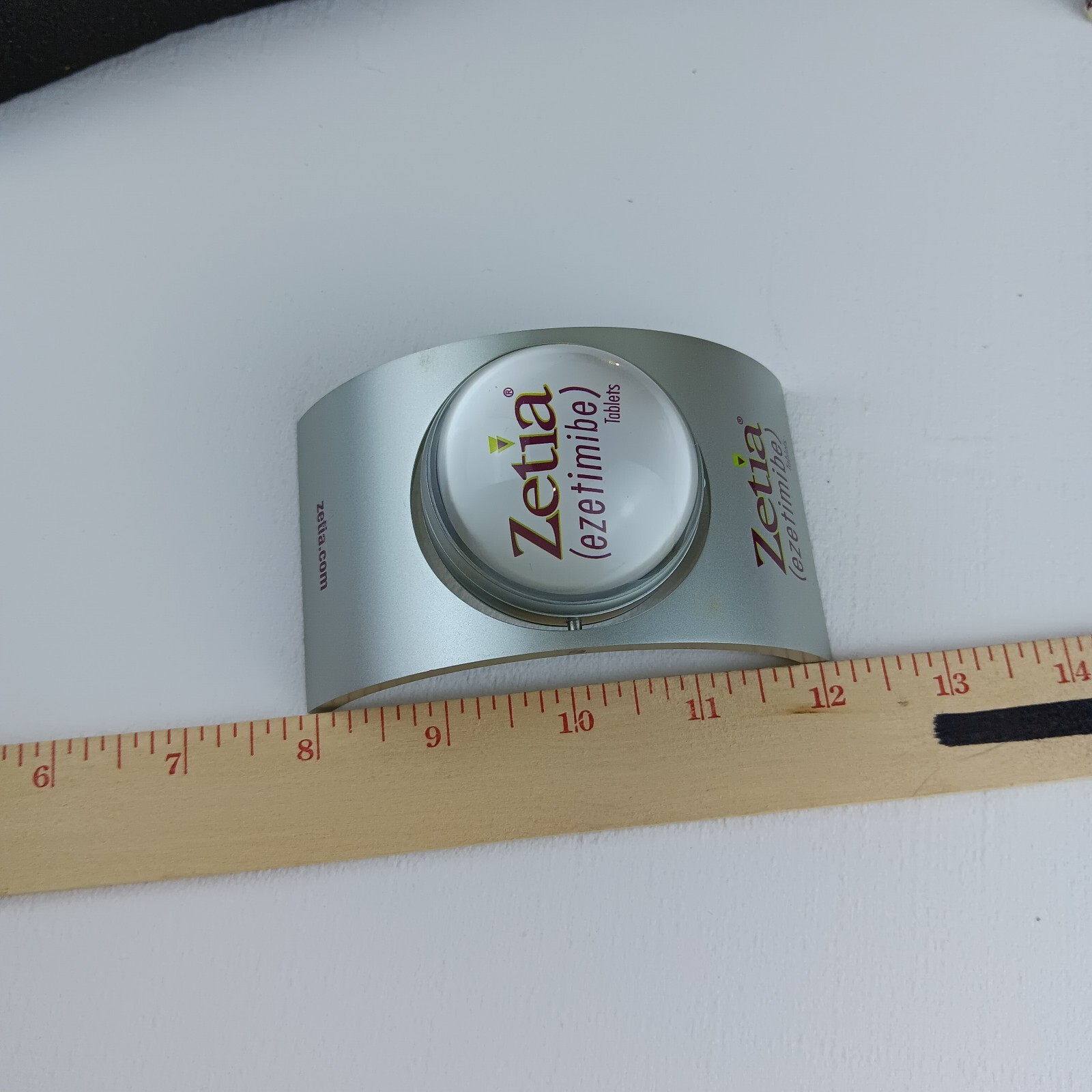 ZETIA Pharmaceutical Spinning Clock W/ Original Box & Directions desk clock