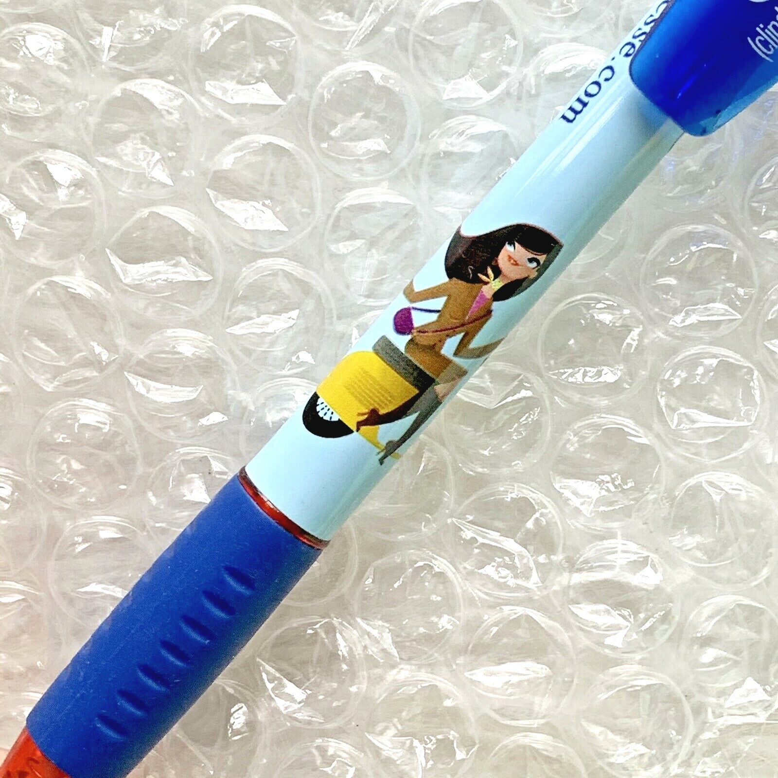 New Clindesse Pharmaceutical Plastic Drug Rep Pen~Girl on Scooter~*VERY RARE*