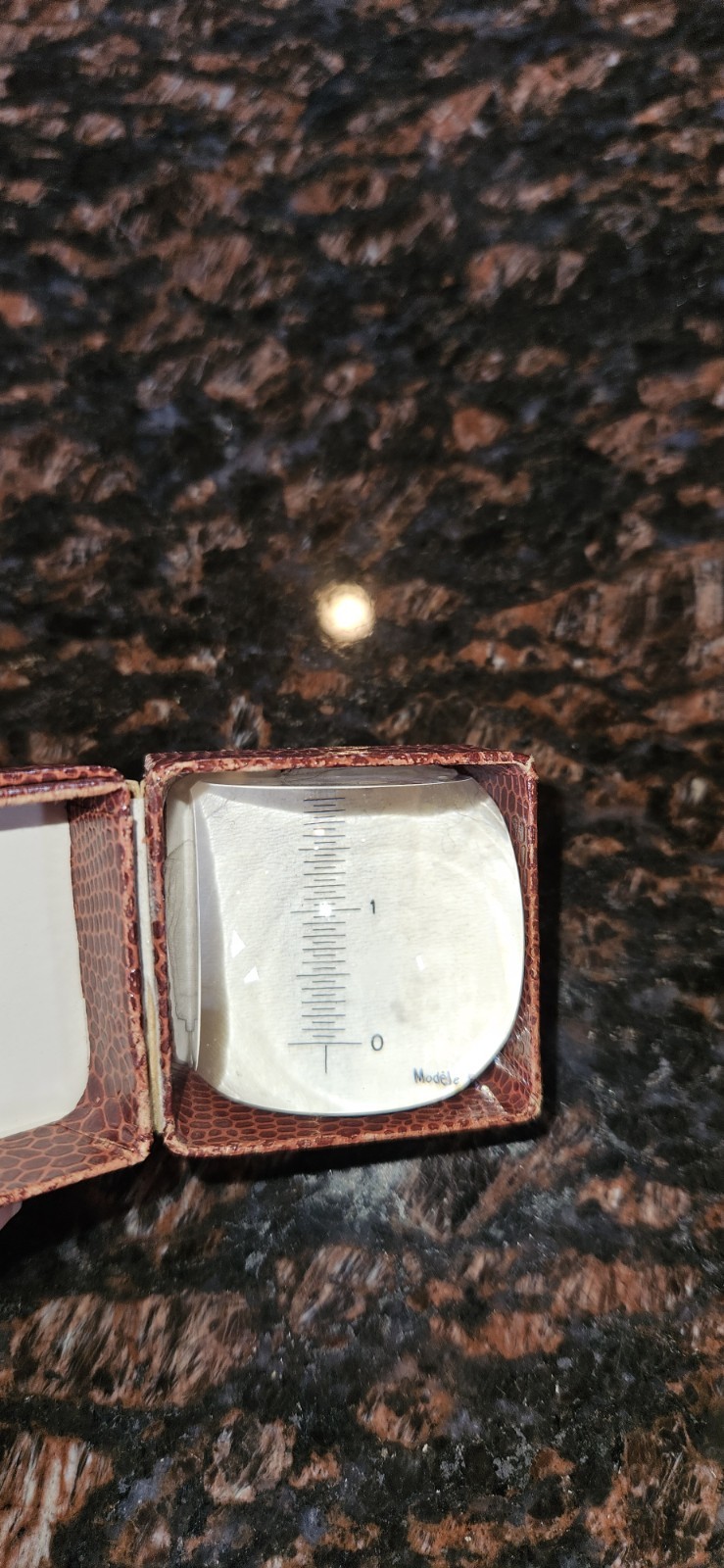 VTG Laboratory Acrylic Dome Measuring Magnifier, “Modele Depose”