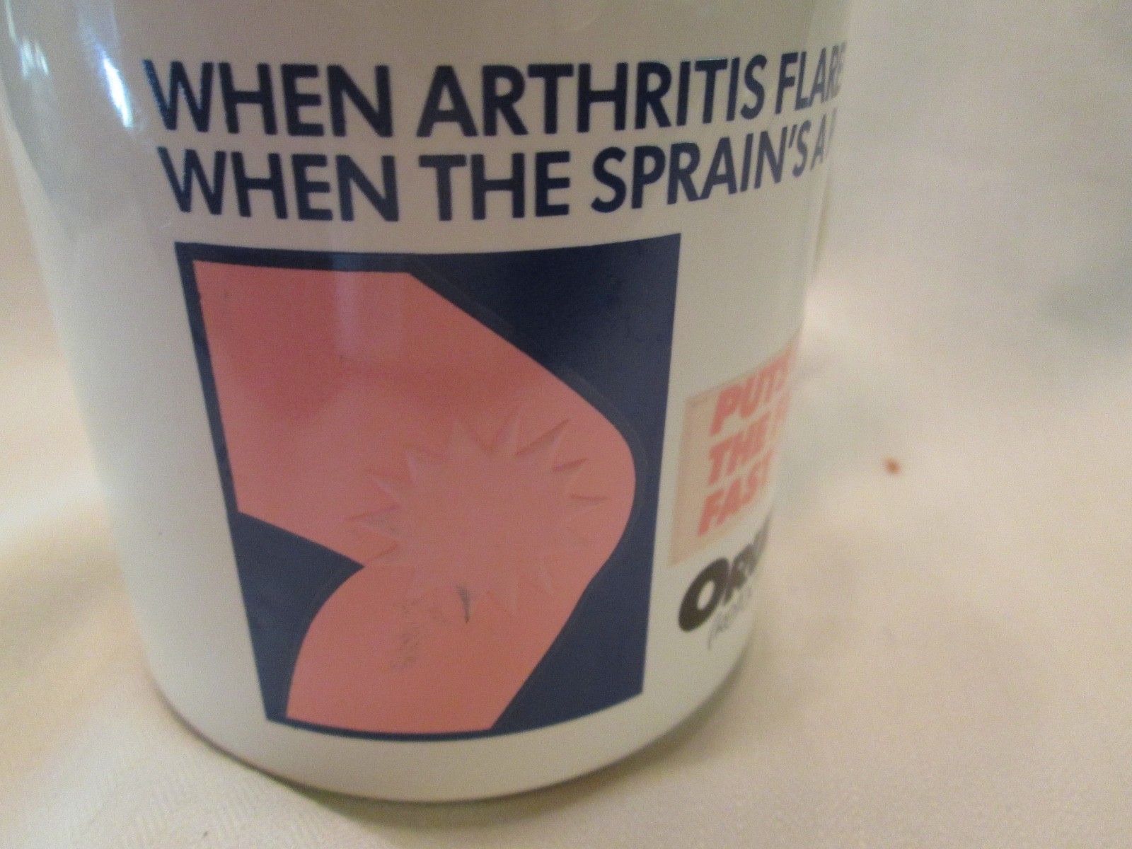 1980s Orudis Arthritis Pain Medical Coffee Mug Cup Magic Changes Design