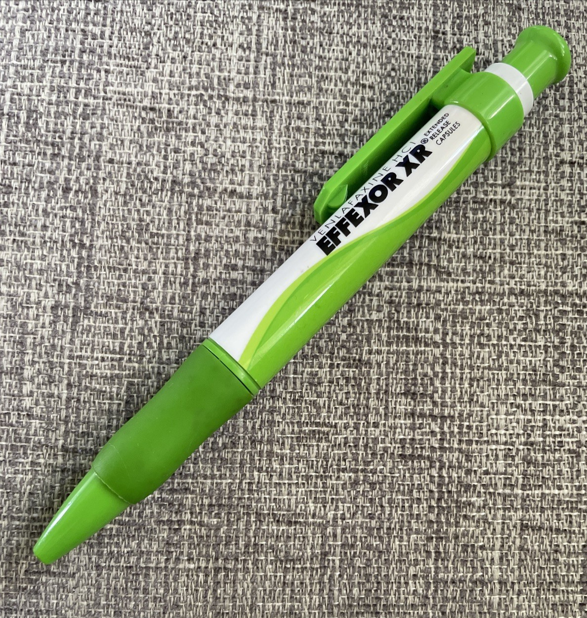 Vintage Effexor XR Venlafaxine HCl Promo Ballpoint Pen Pharmaceutical Ad