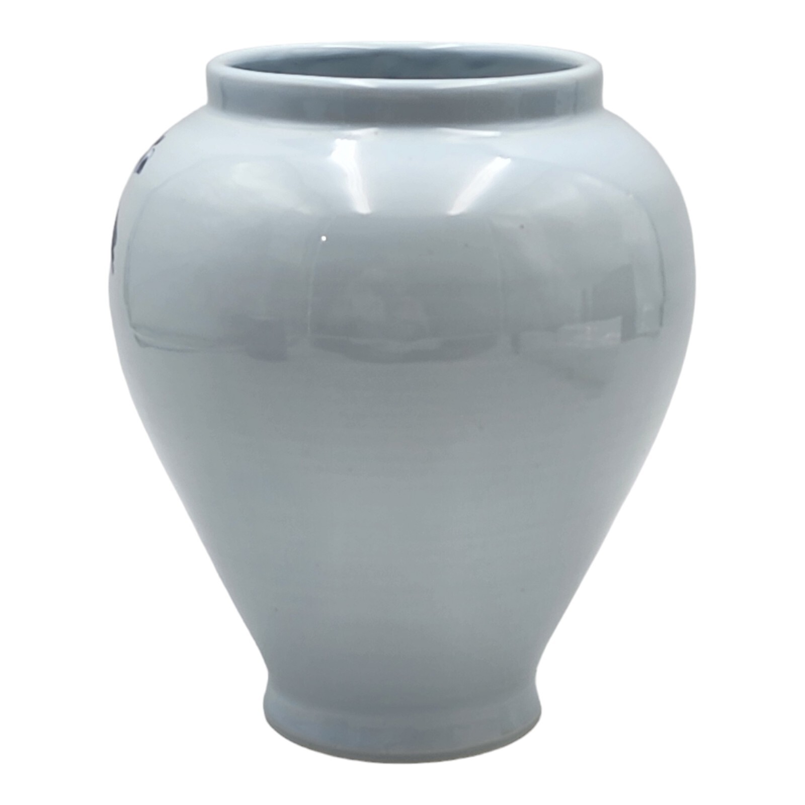 Vintage Italy Italian Apothecary Drug Tobacco Jar Vase Blue White Bals Loca
