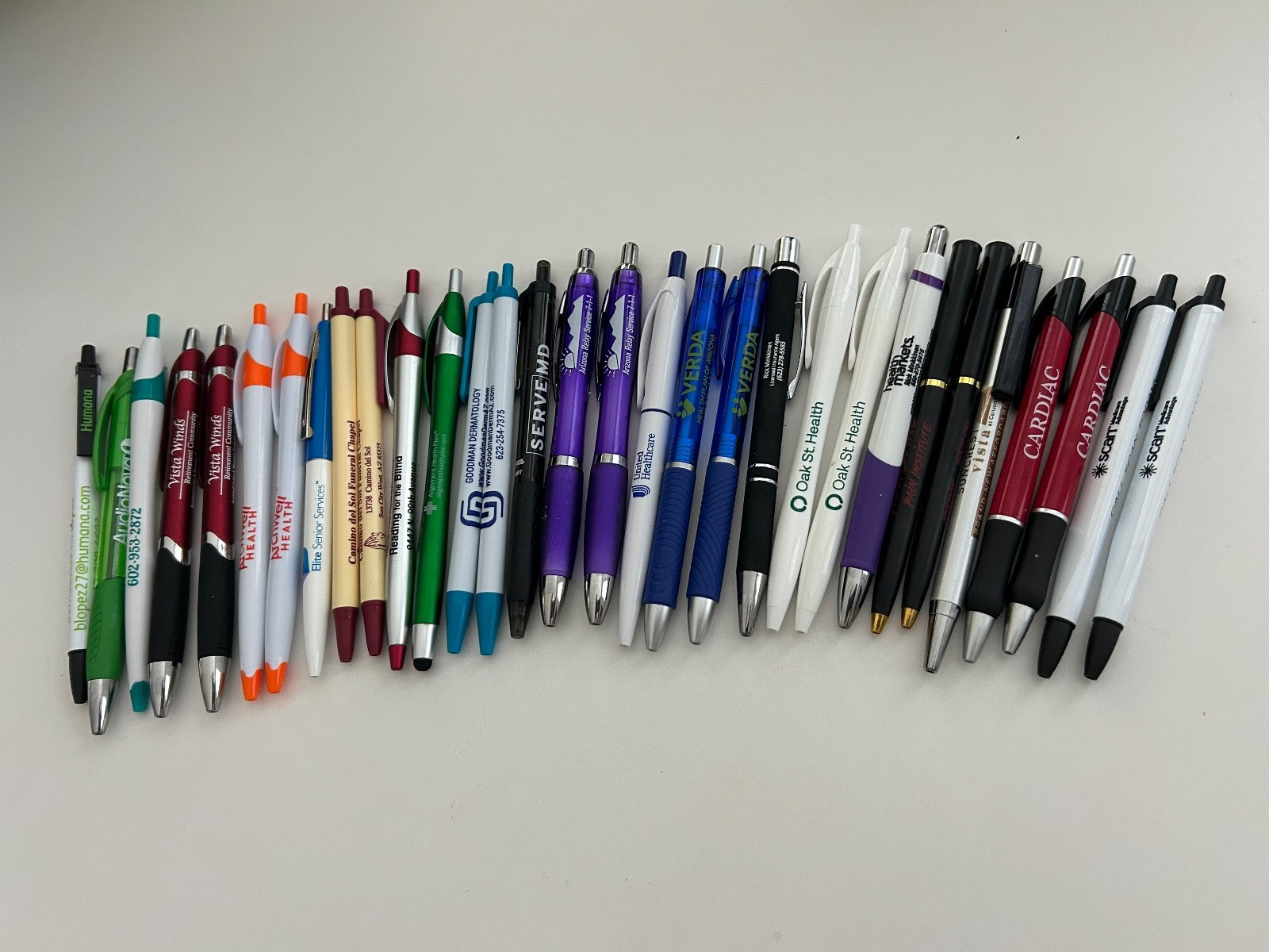 31 Lot Promo PENS Healthcare,Medical Service, Aging,Senior Living,Funeral,Health