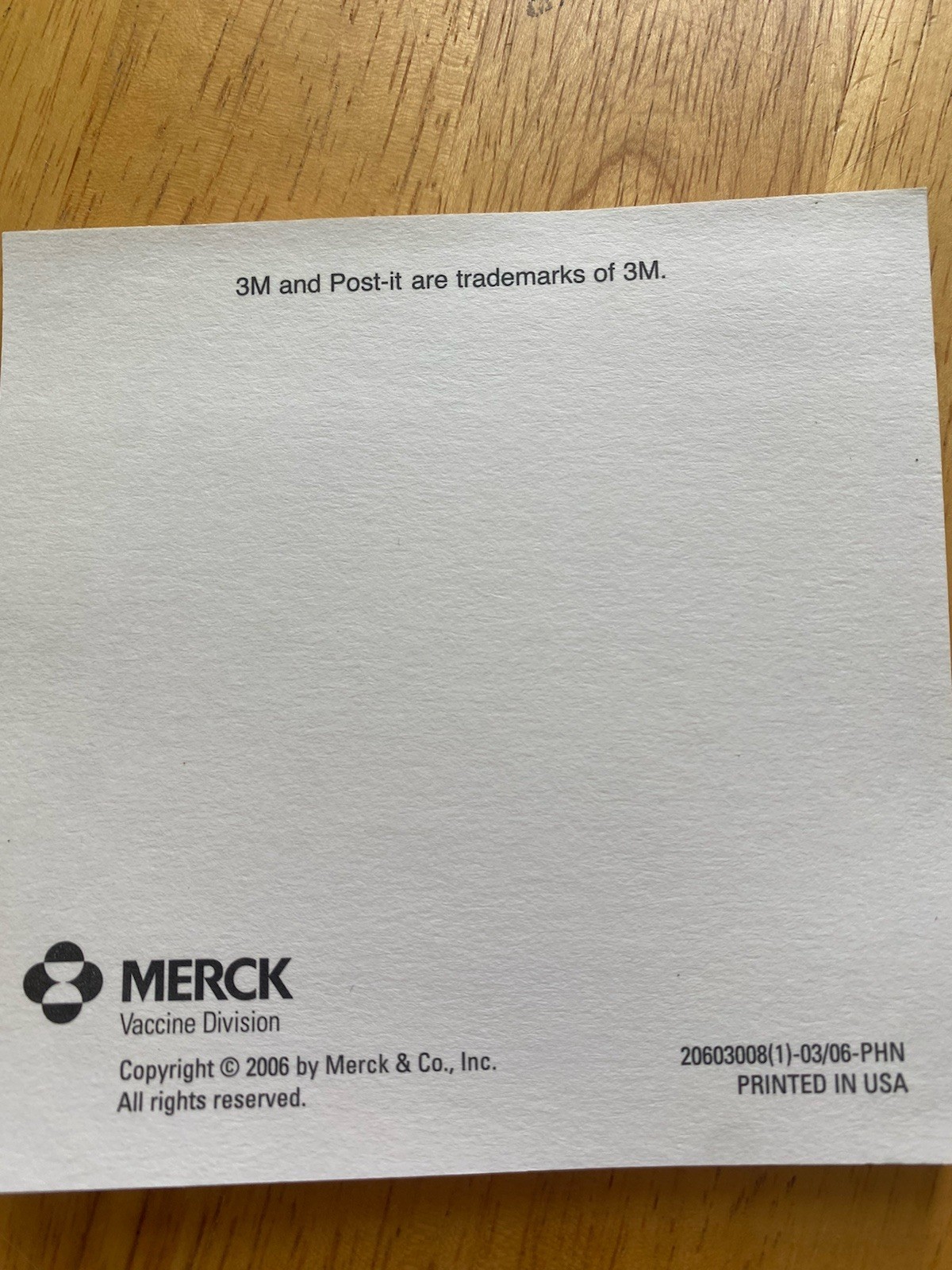Zostavax 8 Sticky Note Pads Pharmaceutical Rep Advertisement Shingles NEW 4″x4″