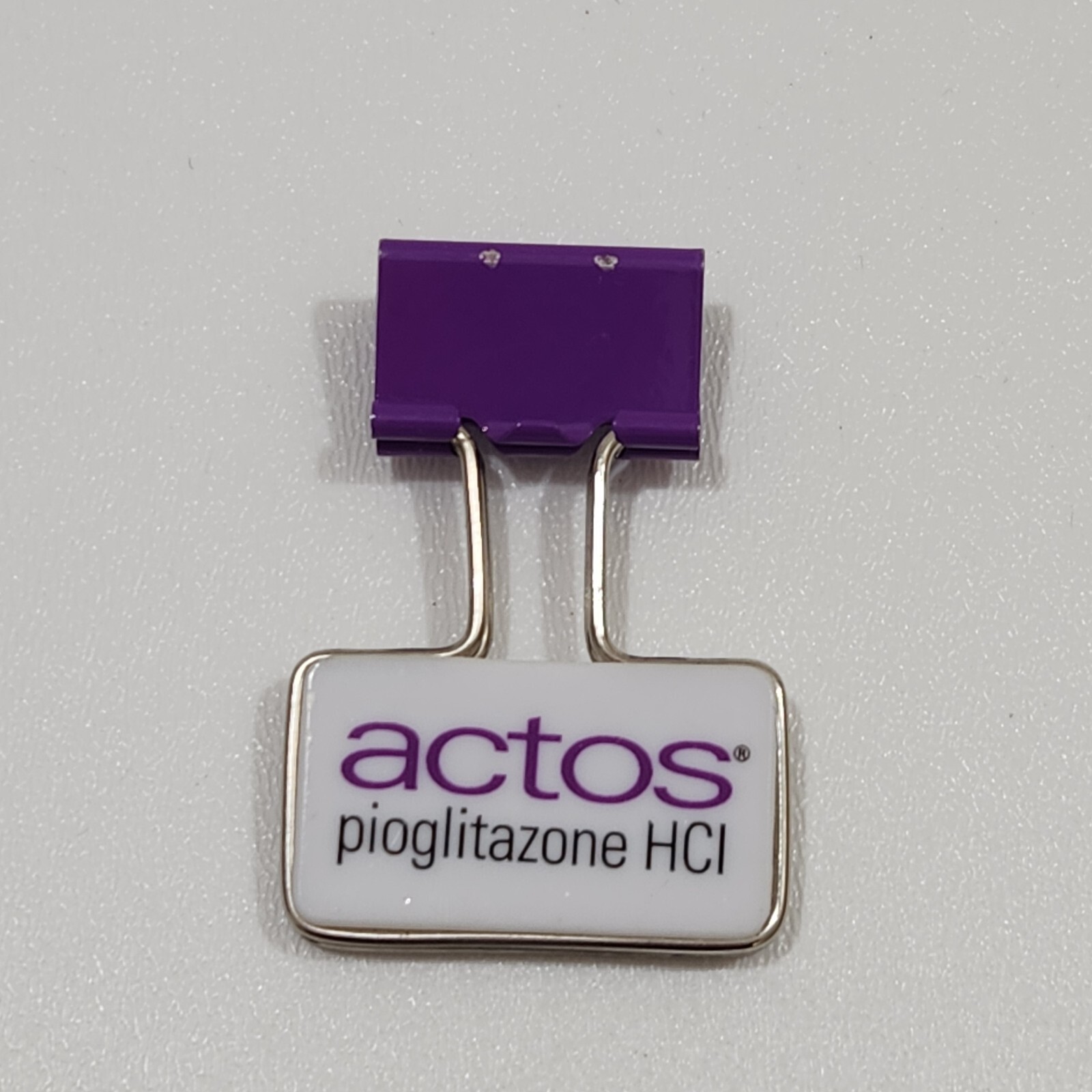 ACTOS Pioglitazone HCI Pharmaceutical Advertisement Paper Clip
