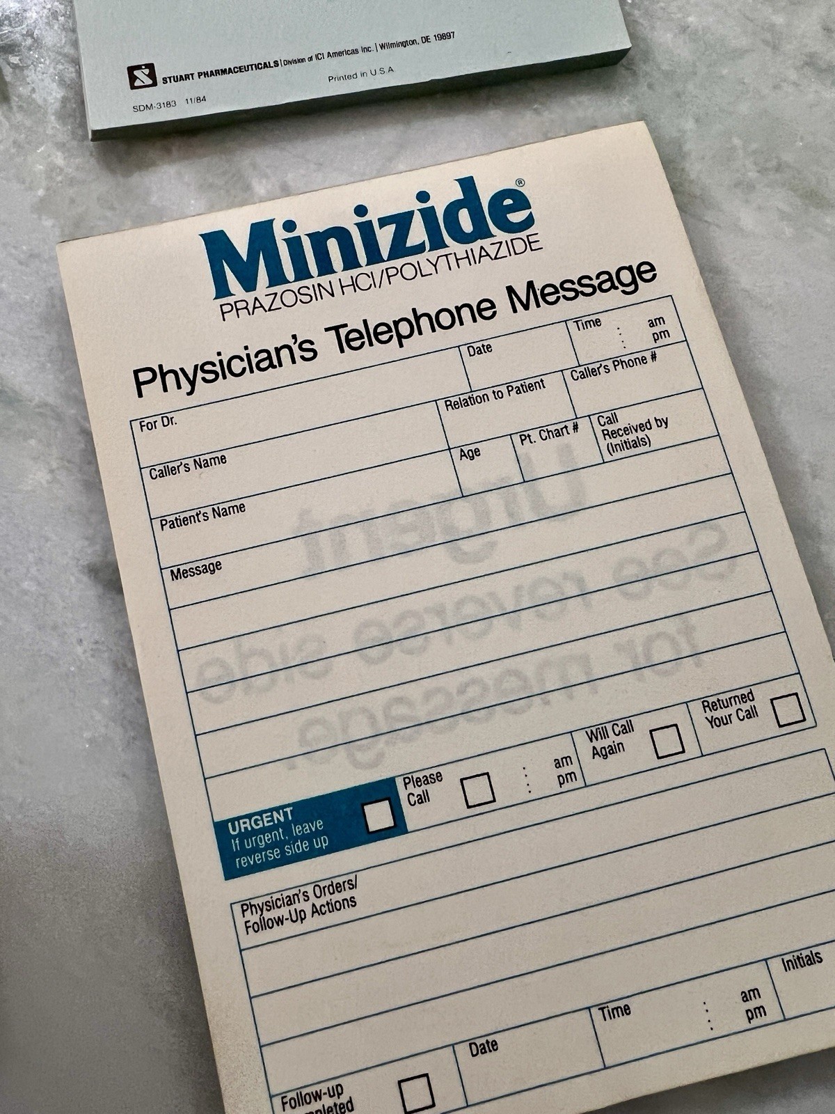 Vintage Pharmaceutical Drug Rep Notepads Lot | Medical Ephemera | Mid-Century Ad