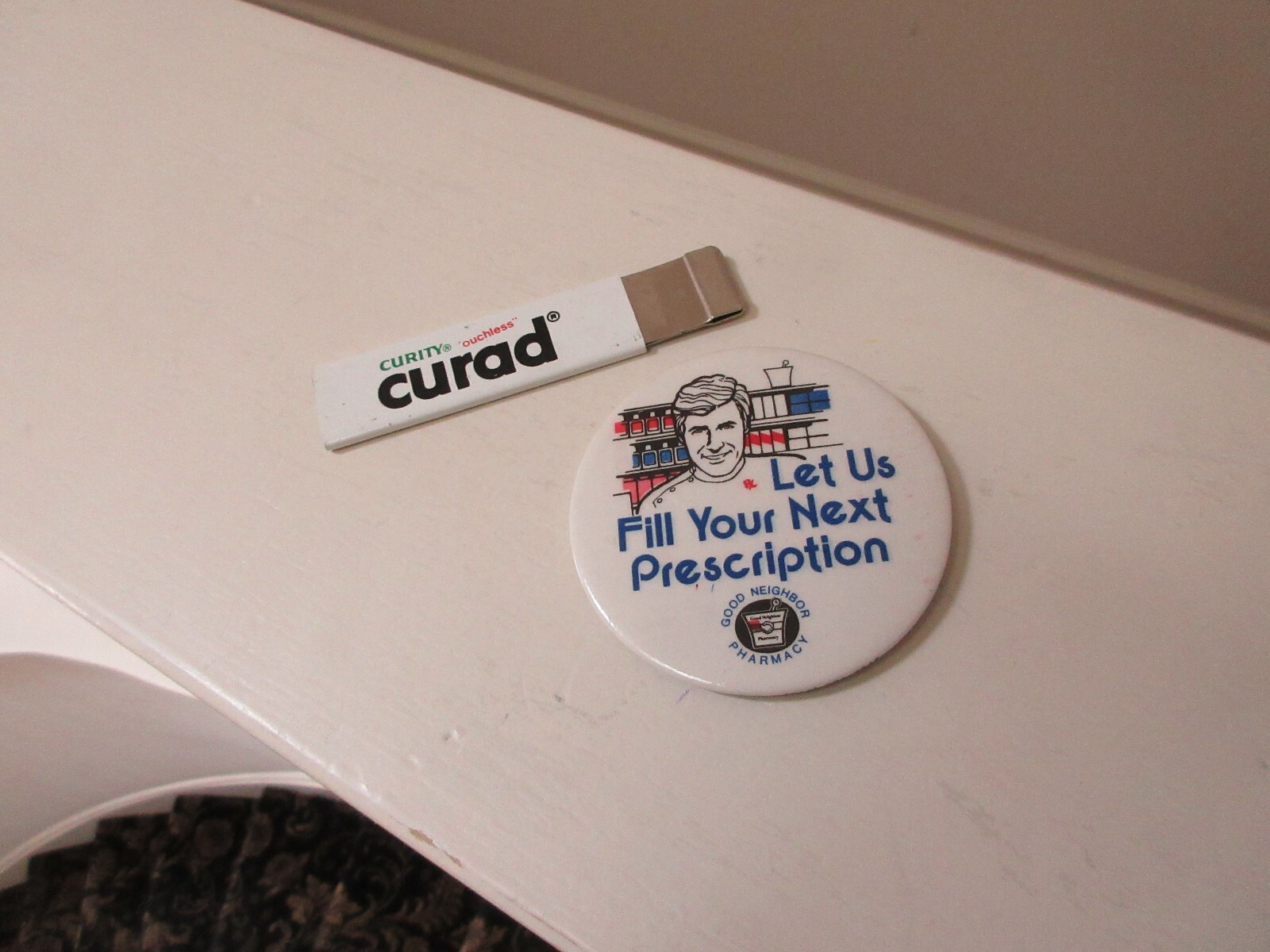 Rx, Pharmacy, Klor Con Mini Wood Display Box Plus 2Other Items Lot=4 items