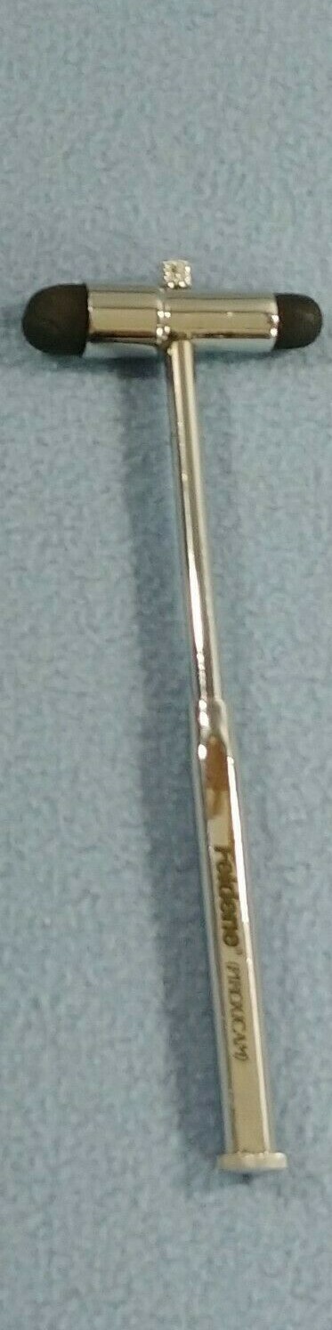 RARE PHARMACEUTICAL COLLECTIBLE FELDENE PIROXICAM REFLEX HAMMER WITH PIN + BRUSH