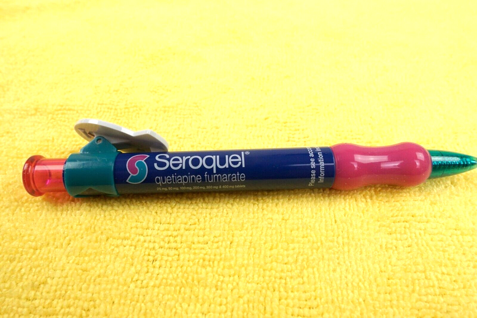 Seroquel Drug Rep Pen Pharmaceutical Promo Advertising Medical Sales Pharma Gift
