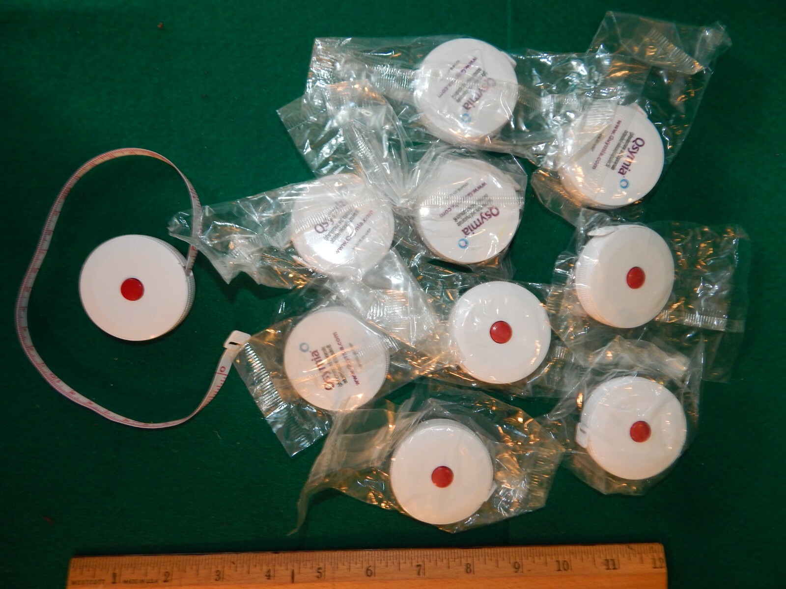 10 retractable 5 Foot pocket vinyl linen tape measures 60” Qsymia Pharma Rep NIP