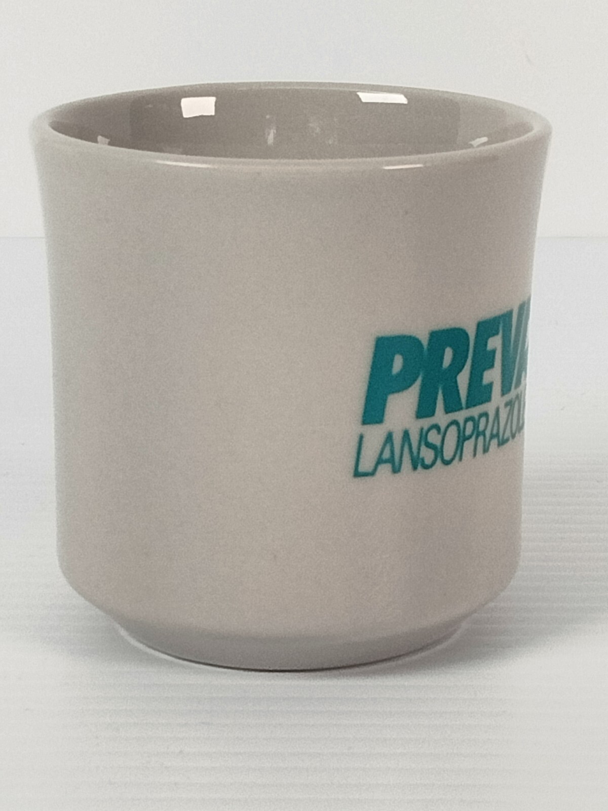 Prevacid Lansoprazole Mug Cup Pharmaceutical Advertising 3.25″ Teal & White