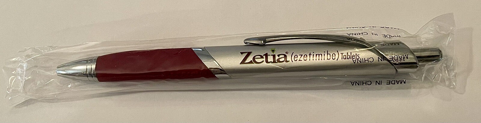 New Zetia Lot of 5 Metal and Plastic Refillable Pens Pharmaceutical Drug Rep