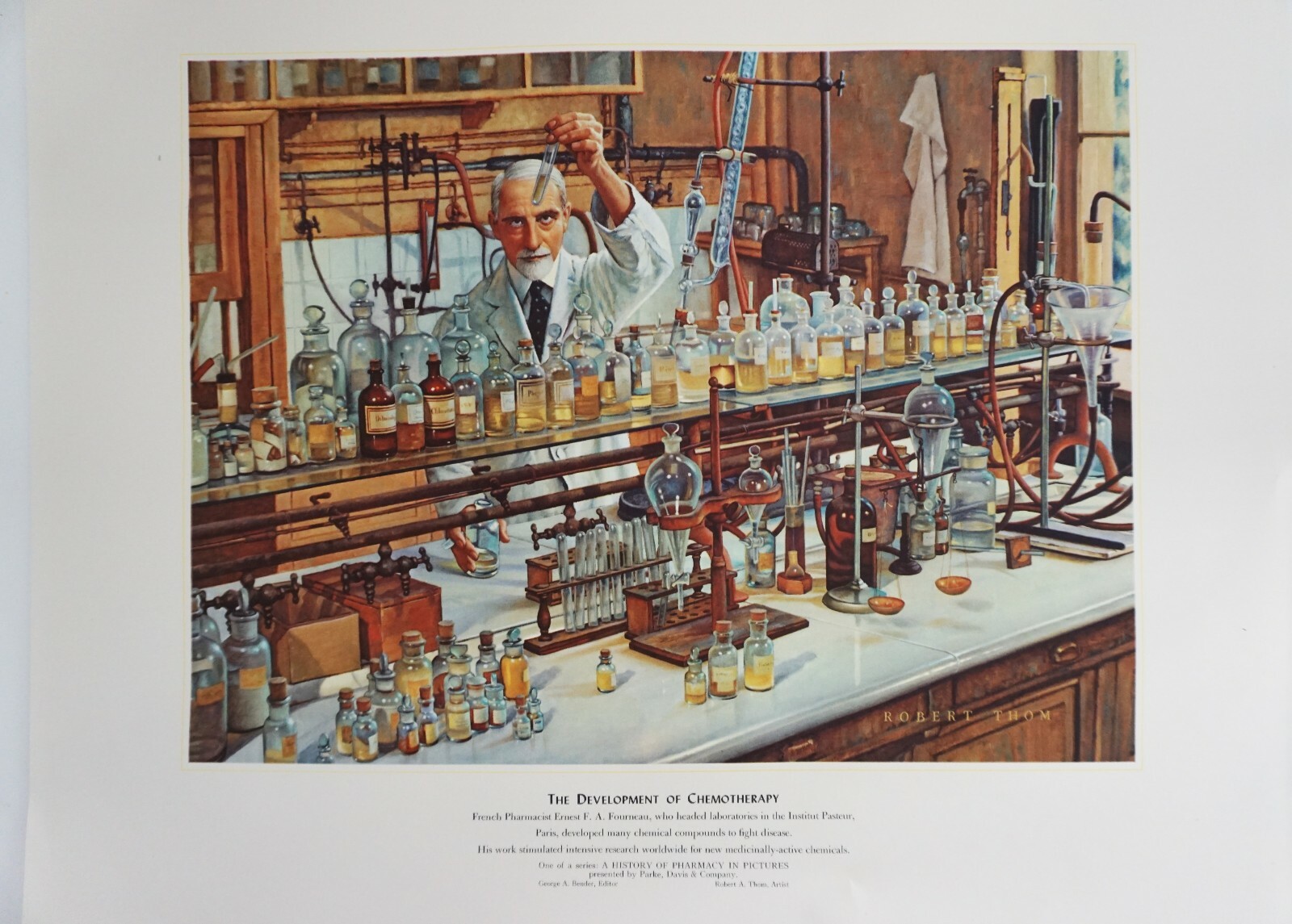 History Pharmacy Pictures Robert Thom The Development of Chemotherapy Print