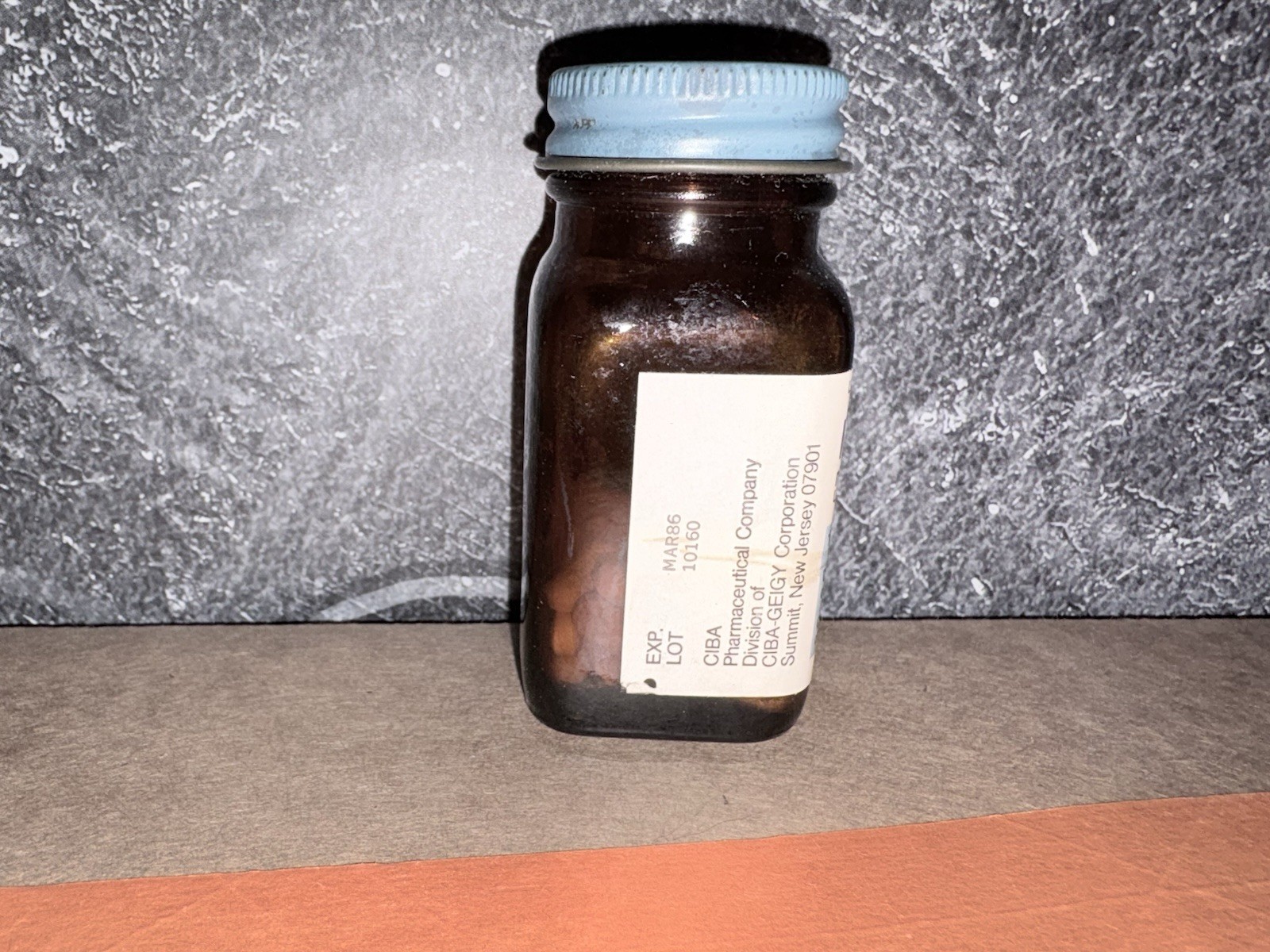 NOS CIBA Metandren Methyltestosterone Vintage Pharmaceutical Bottle