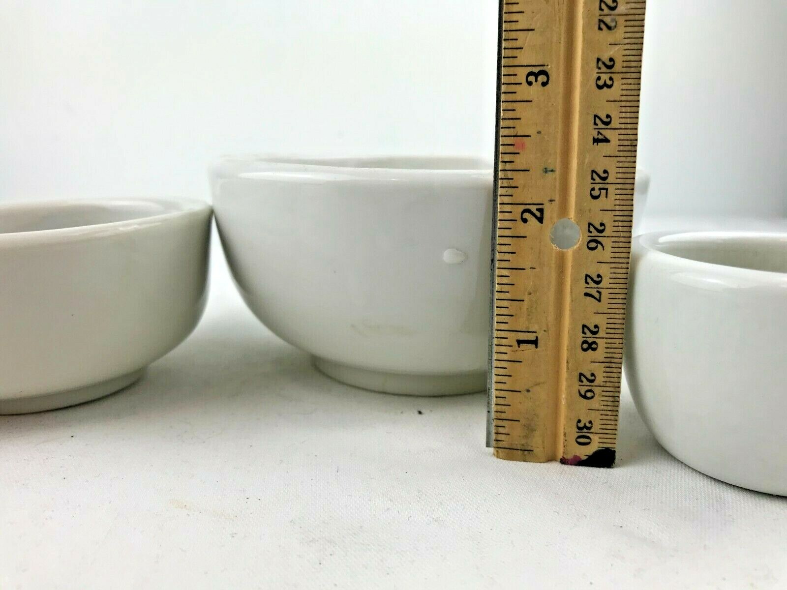 Lot of 4 Various Sized Porcelain Mortars NO pestles